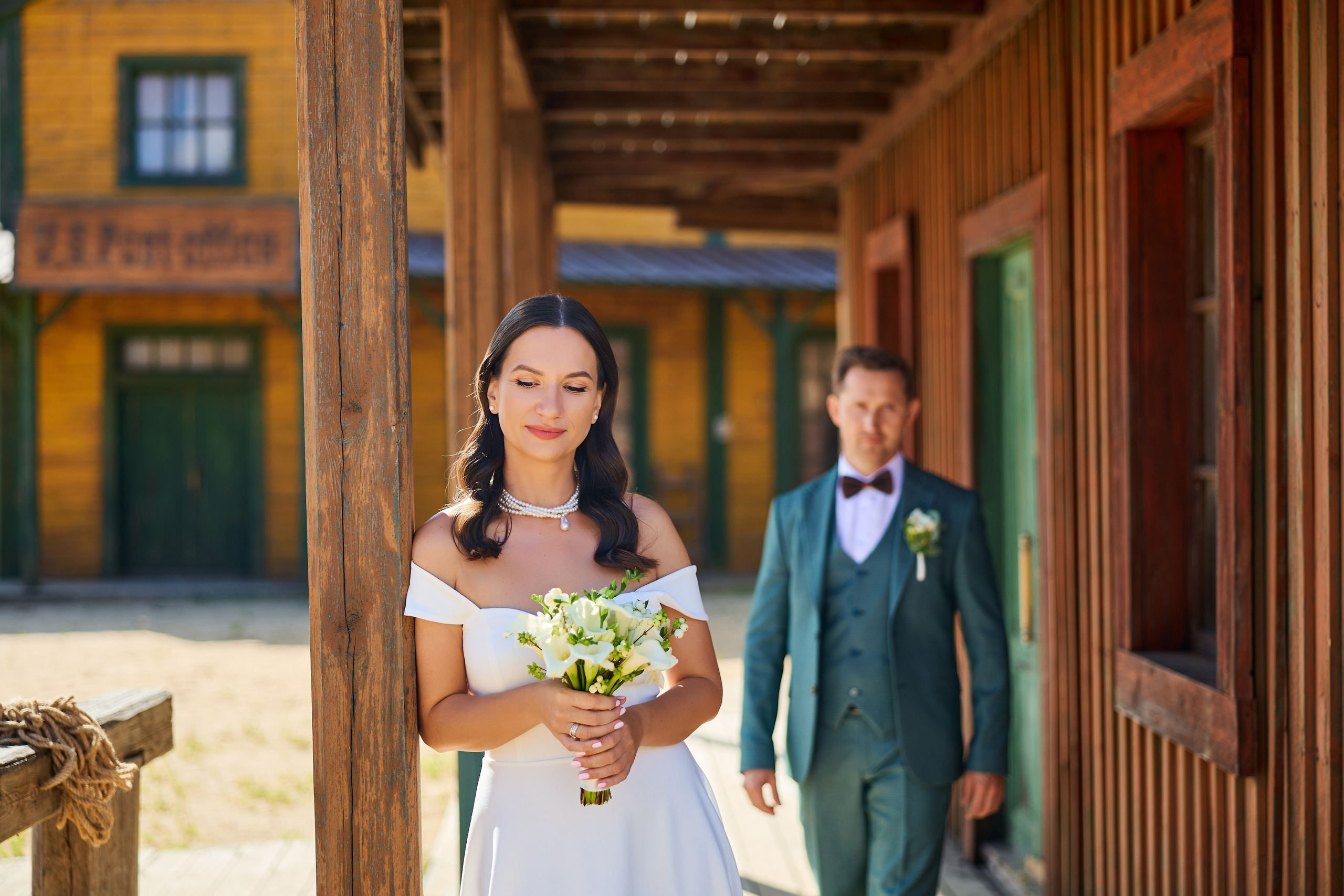 Свадебная фотосессия в Кинопарке Москино. Свадебный фотограф Сергей Колбинский