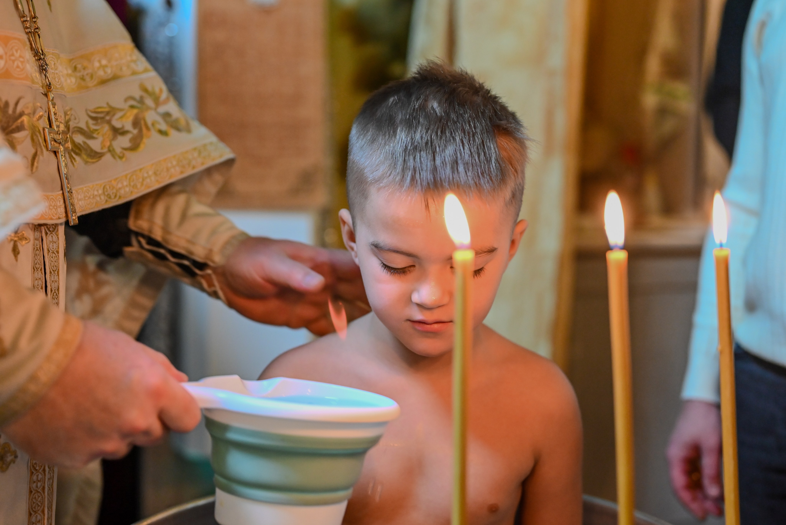 Крещение Совхоз Ленина. Семейный и детский фотограф Москва