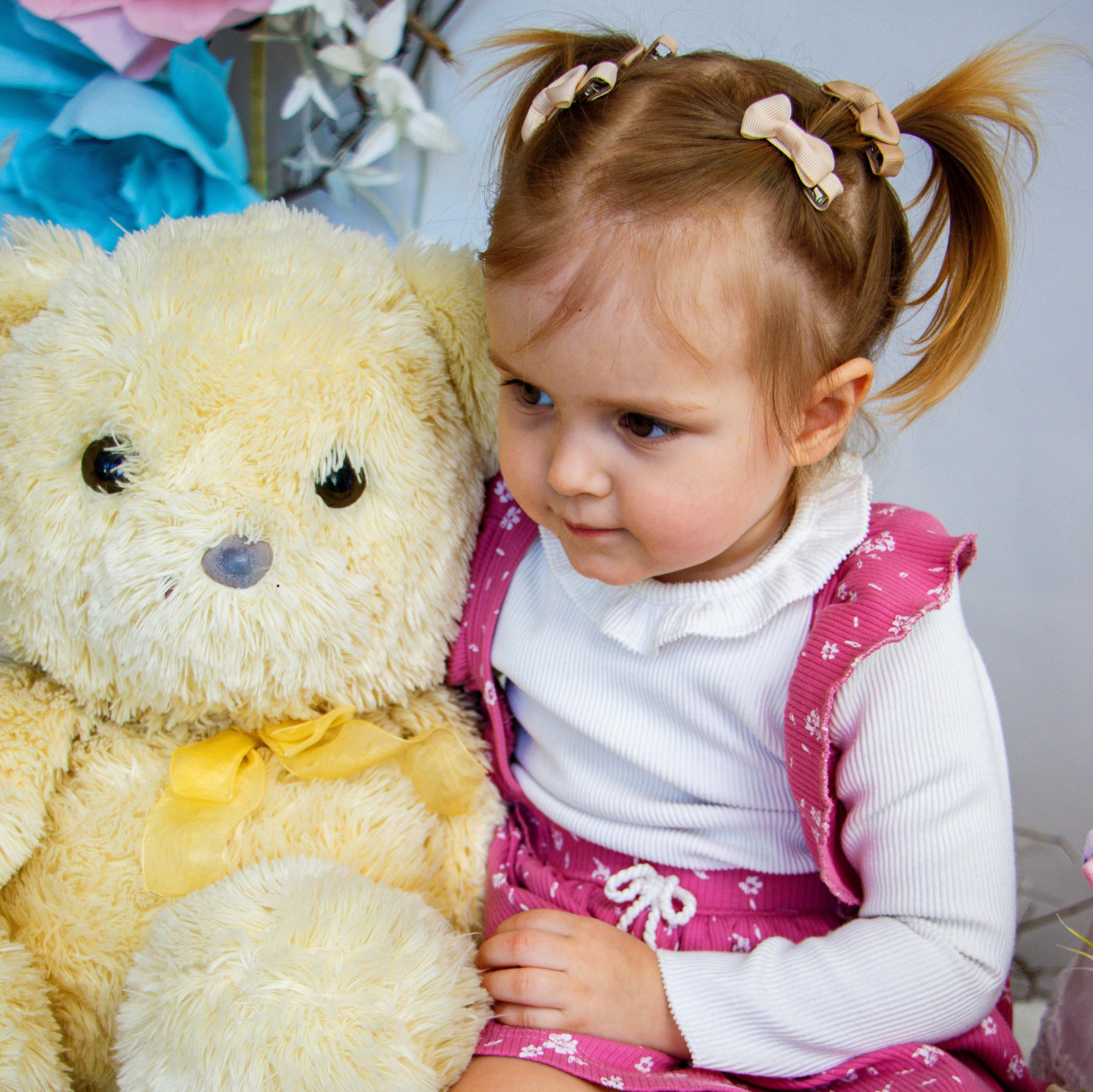 Малышка с мишкой. Фотограф Татьяна Матрос