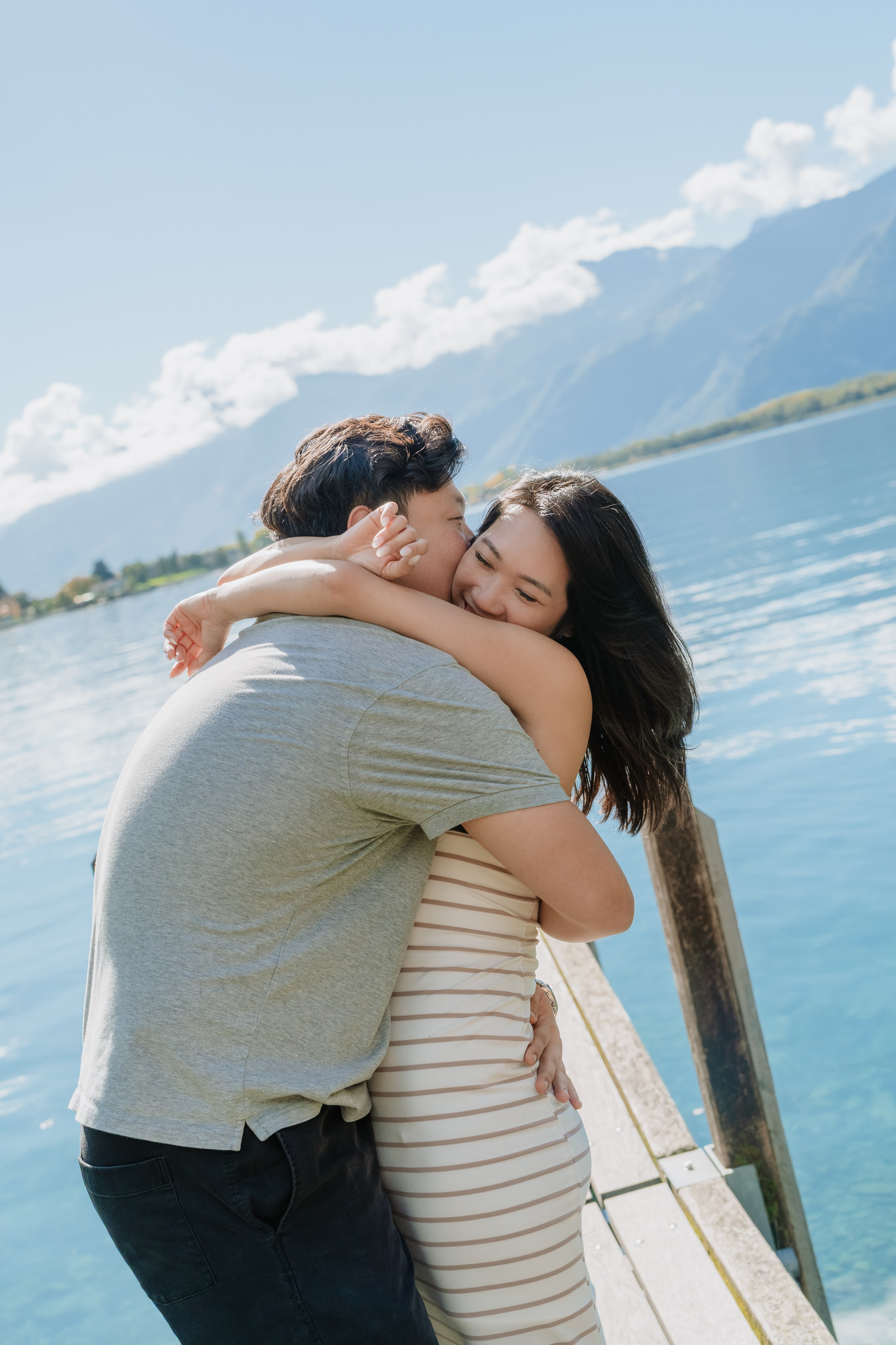 Stephanie & Dominick | Proposal Montreux. Профессиональный свадебный фотограф в Женеве и Швейцарии | Таня Вовчецкая