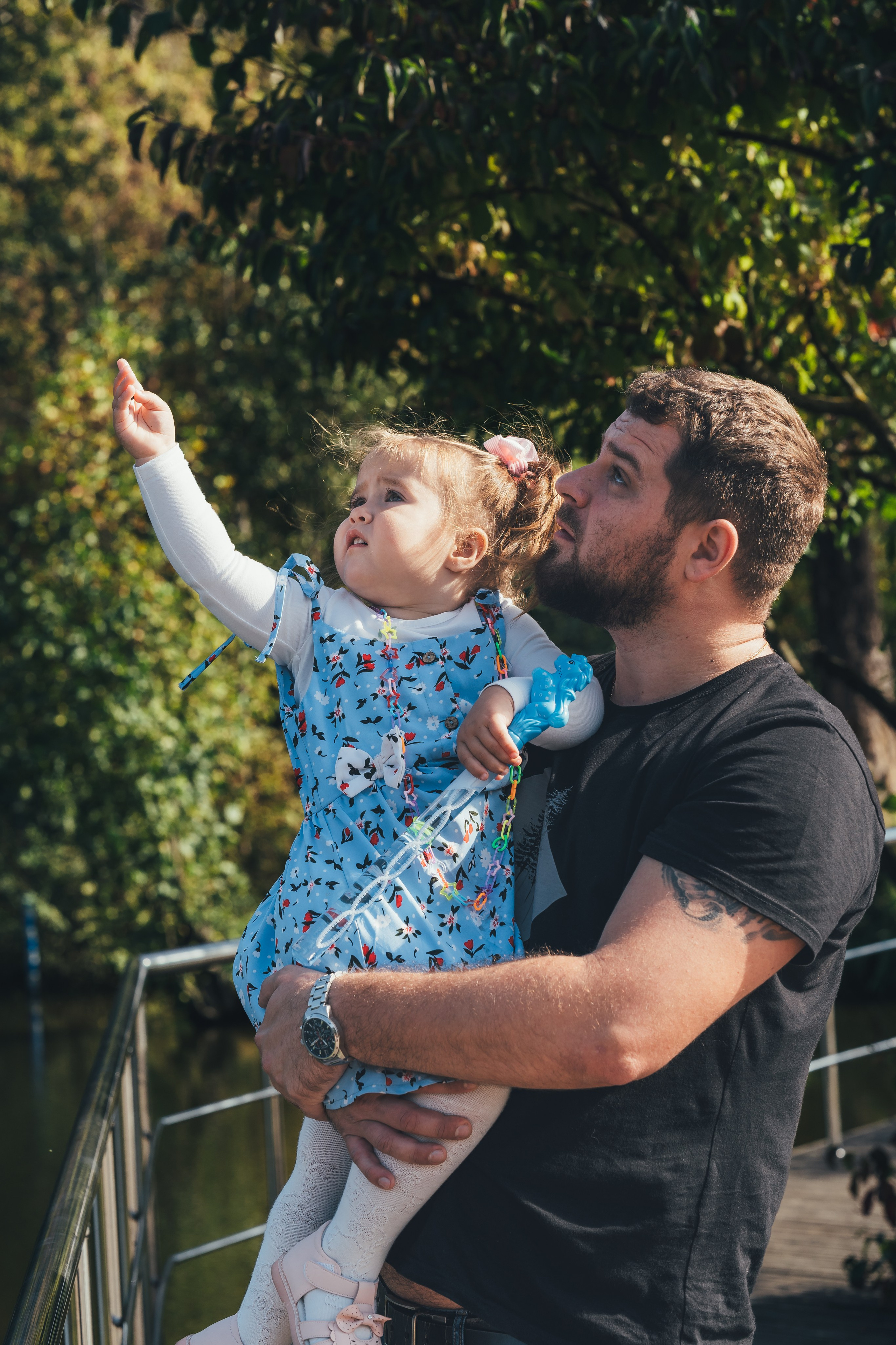 Денис с дочкой, Балашиха, парк Пехорка. Наталья Дукалова фотограф Щелково Королев Пушкино Москва Балашиха