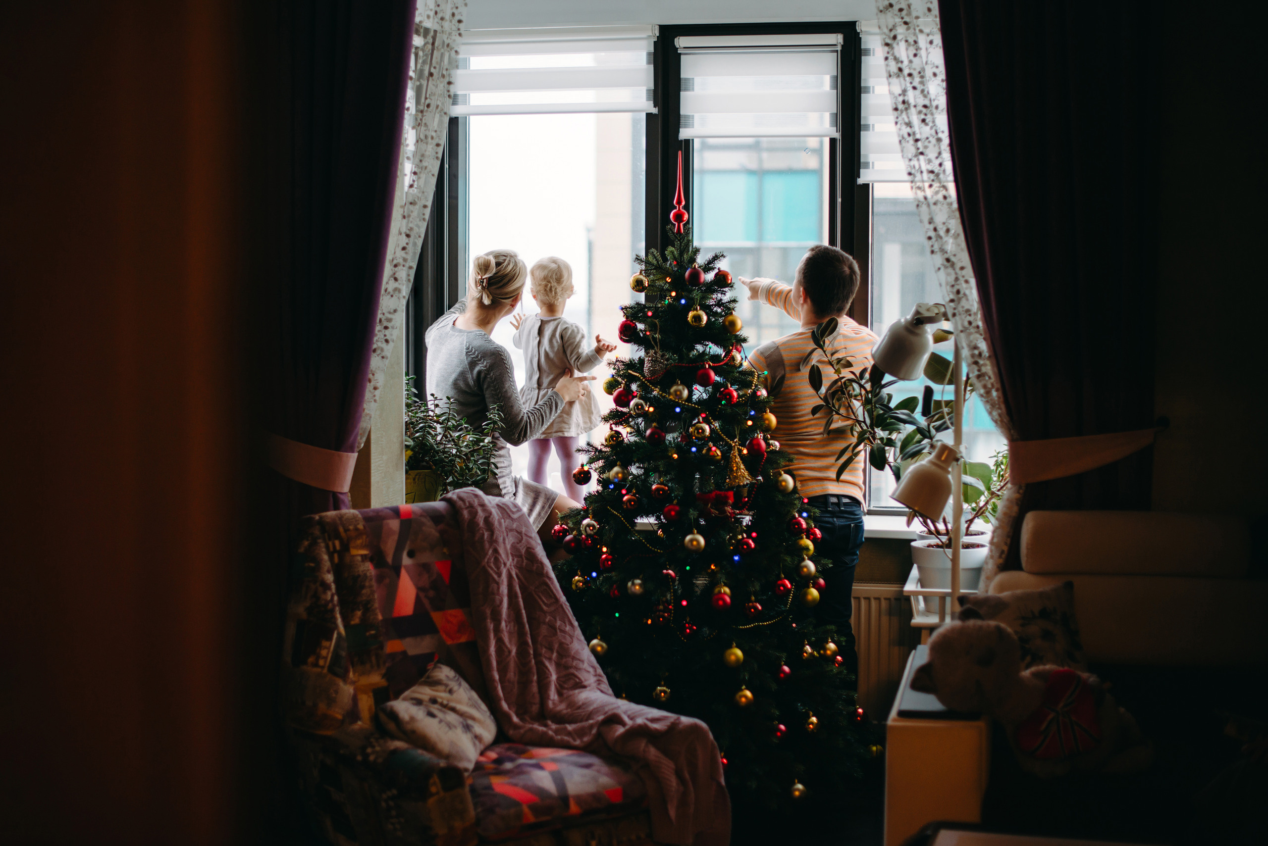 Новогодняя домашняя фотосессия в Санкт-Петербурге