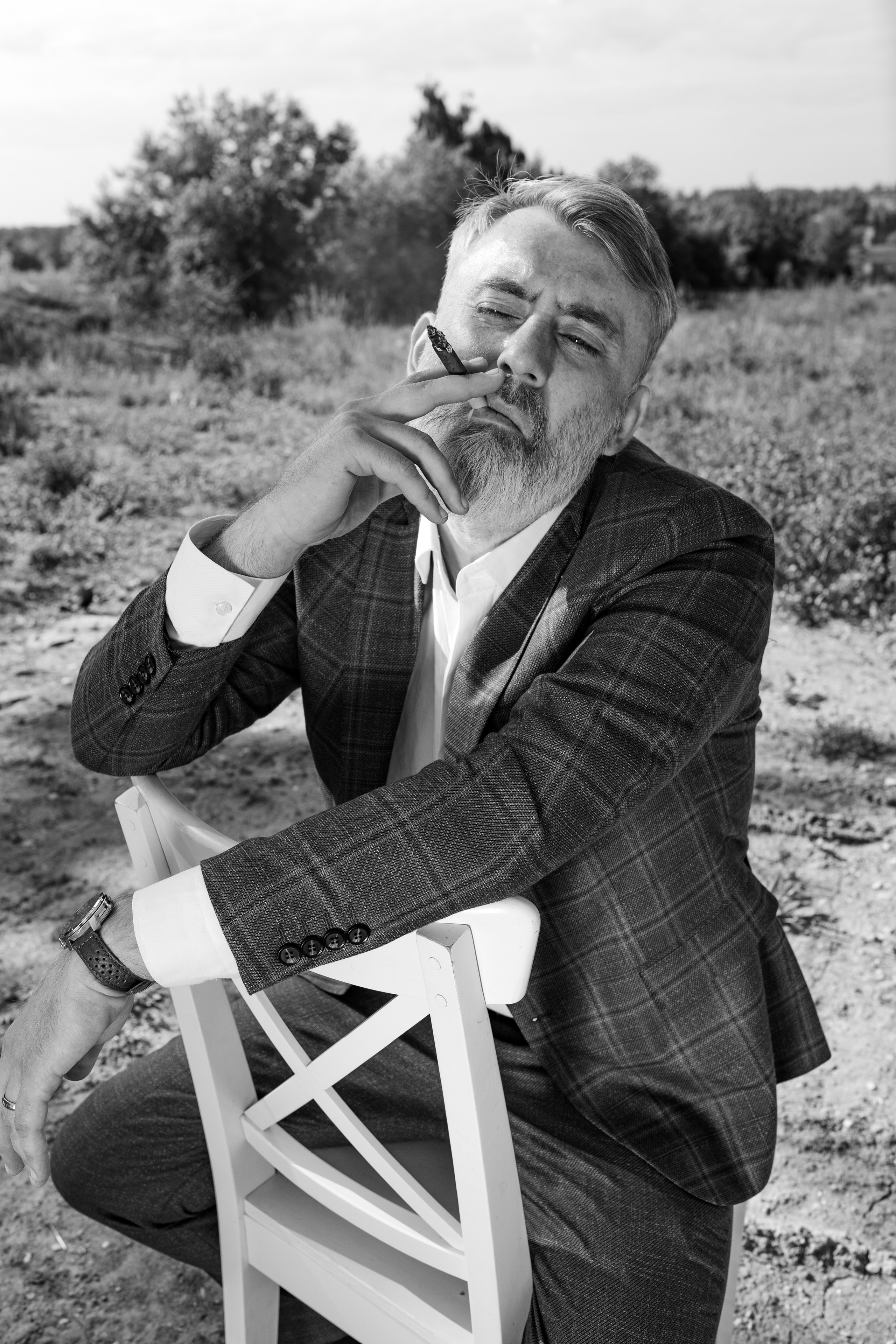 Фотосессия актёра Владимира Цупка на природе. Фотограф в Москве Анна Яковлева