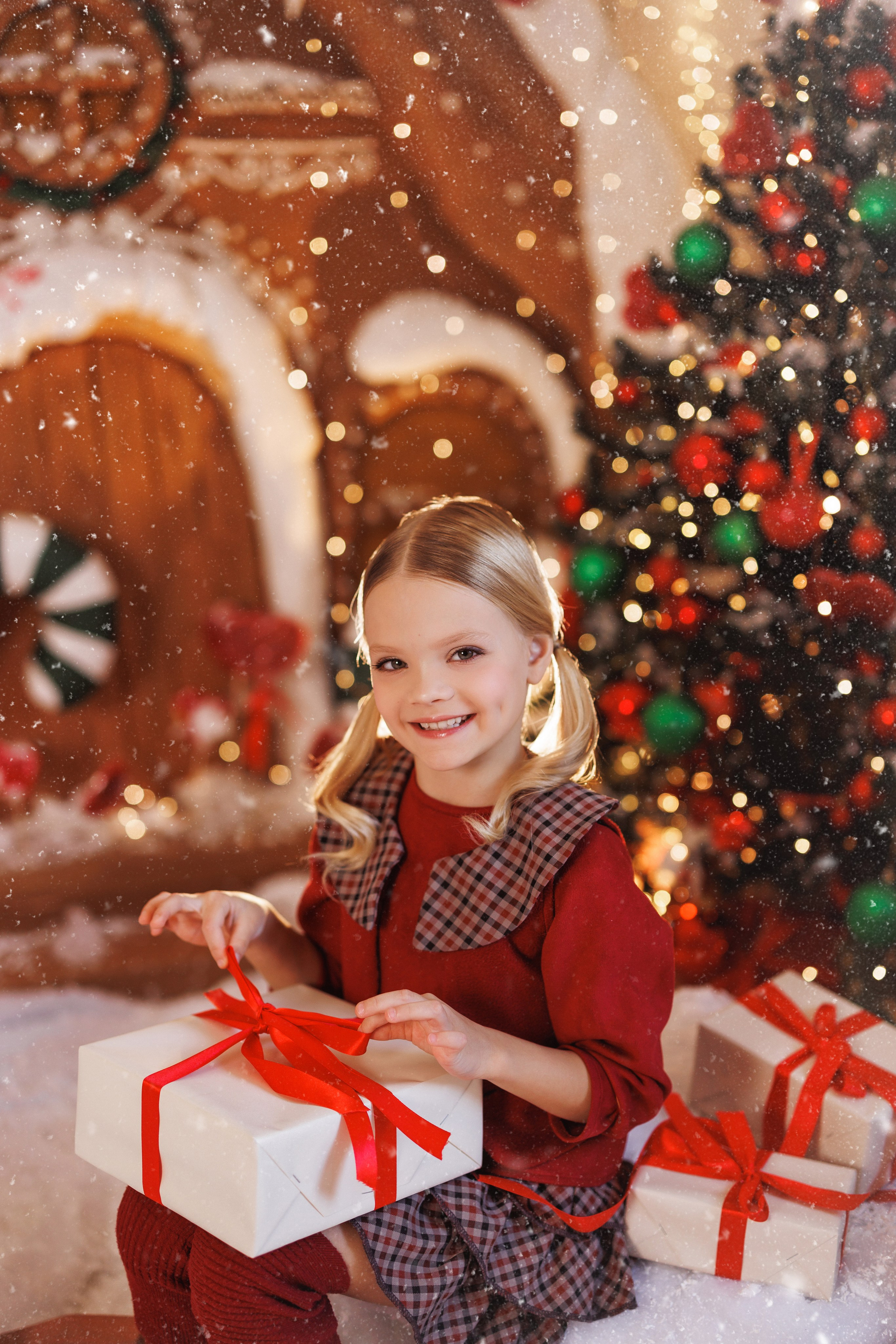 Детская новогодняя фотосессия в фотостудии «Alice», город Краснодар. Семейный и детский фотограф в Краснодаре Анна Трашкова