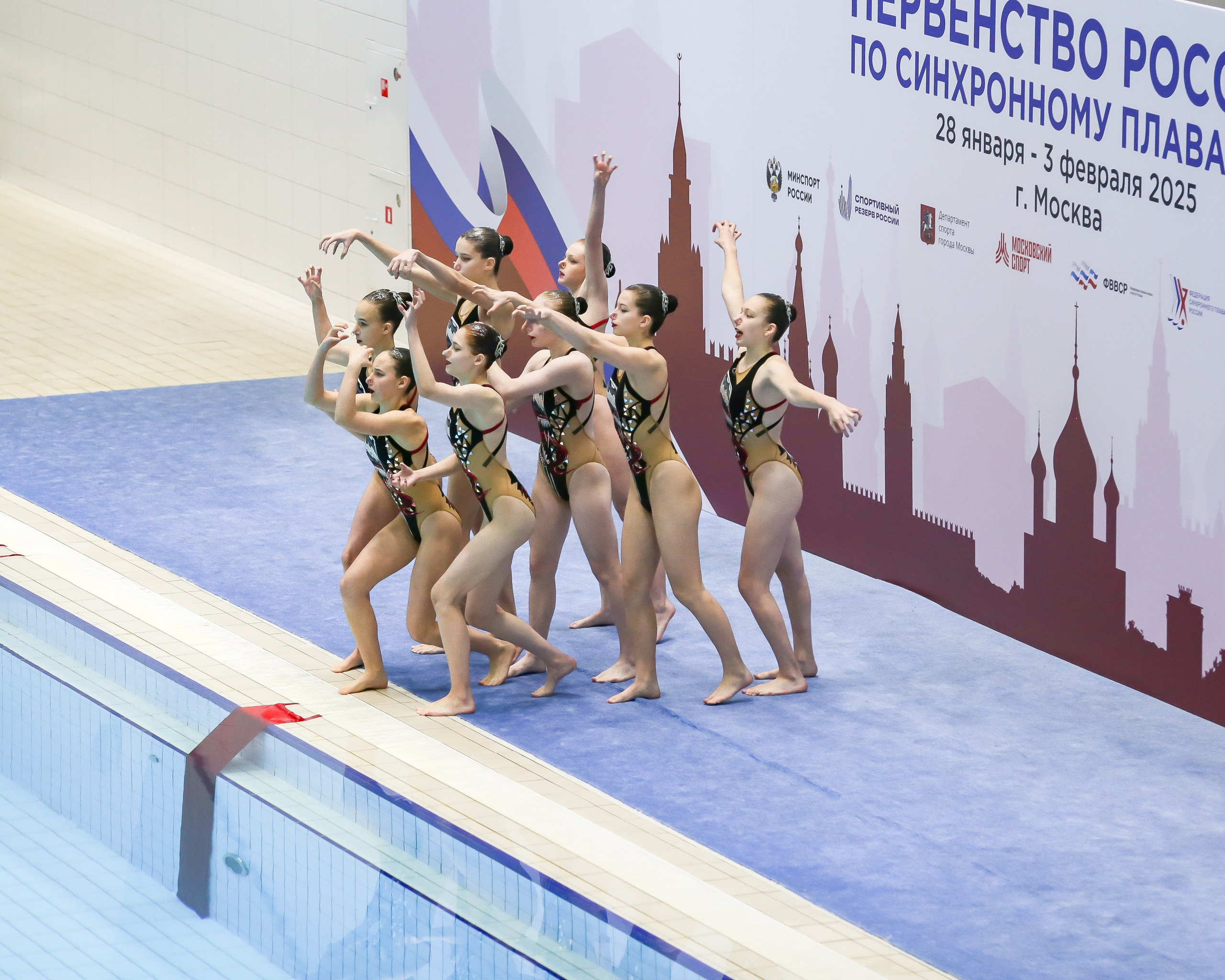 Первенство России по синхронному плаванию. Техническая программа. Группы. Репортажный фотограф в Москве