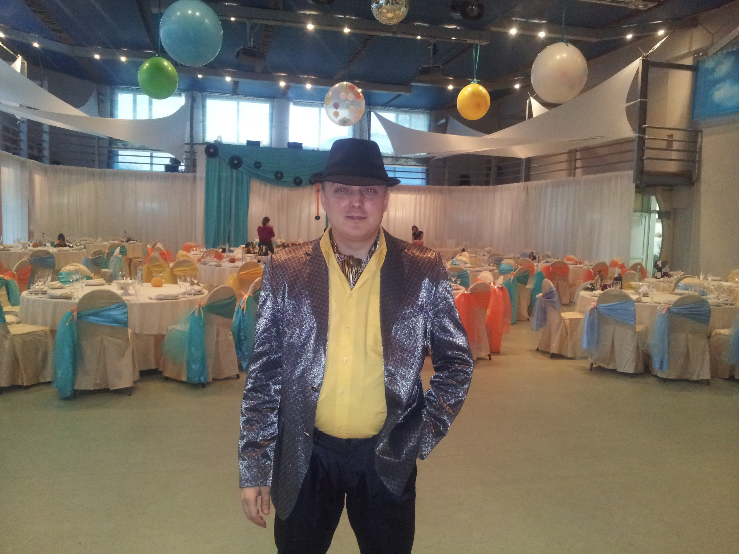 Свадьба стиляг Артема и Светланы. Яхт-клуб "Новый берег" 3 ноября 2012 года. Ведущий на свадьбу, корпоратив и юбилей в Москве Сергей Рябинин