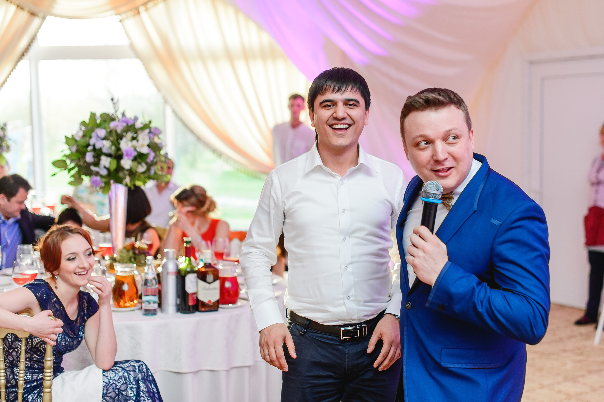 Свадьба Константина и Наргизы 8 мая 2015 года. Ведущий на свадьбу, корпоратив и юбилей в Москве Сергей Рябинин
