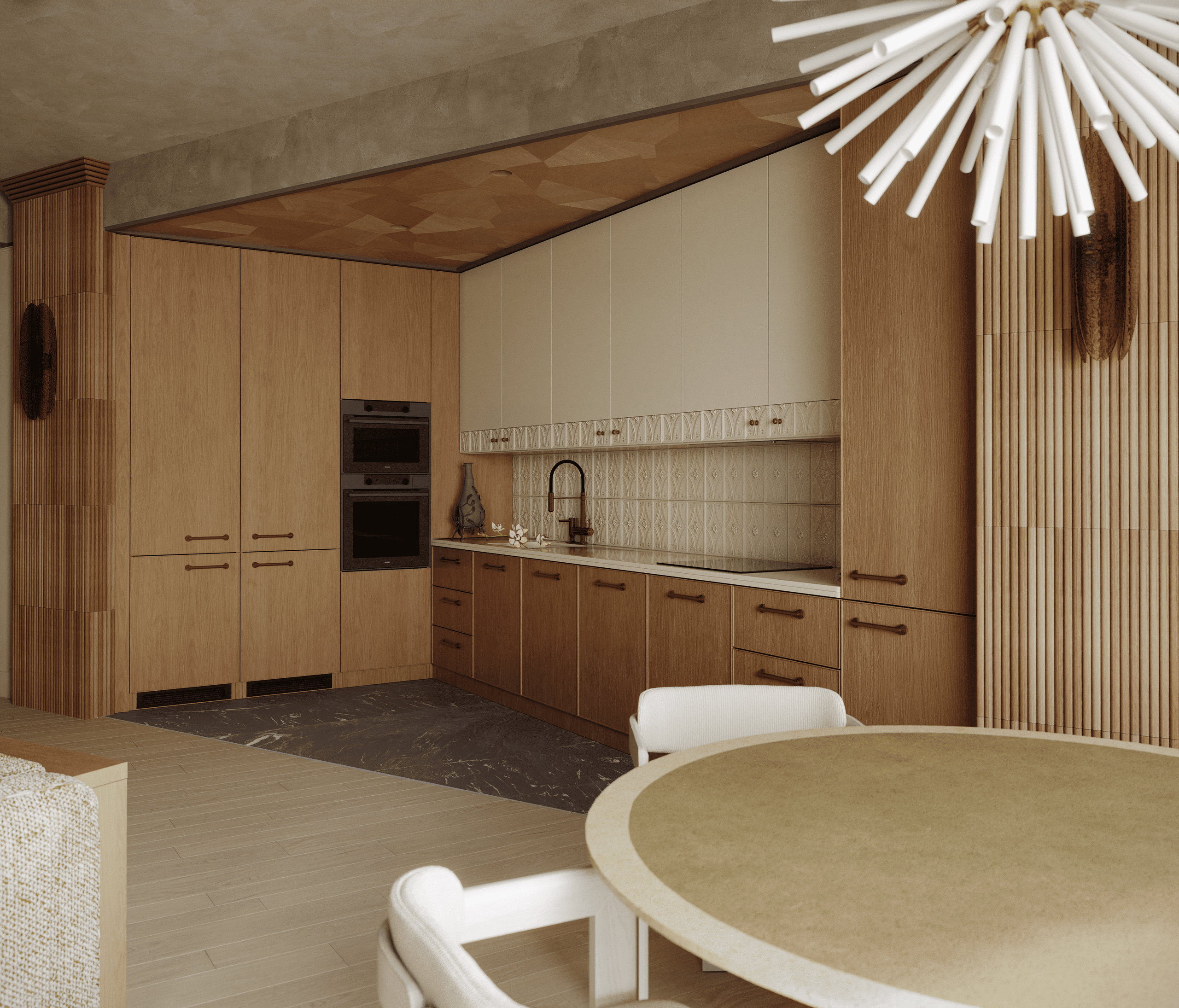 ЖК САДОВЫЕ КВАРТАЛЫ. 3D визуализация дизайна интерьера. 3D interior design visualizer