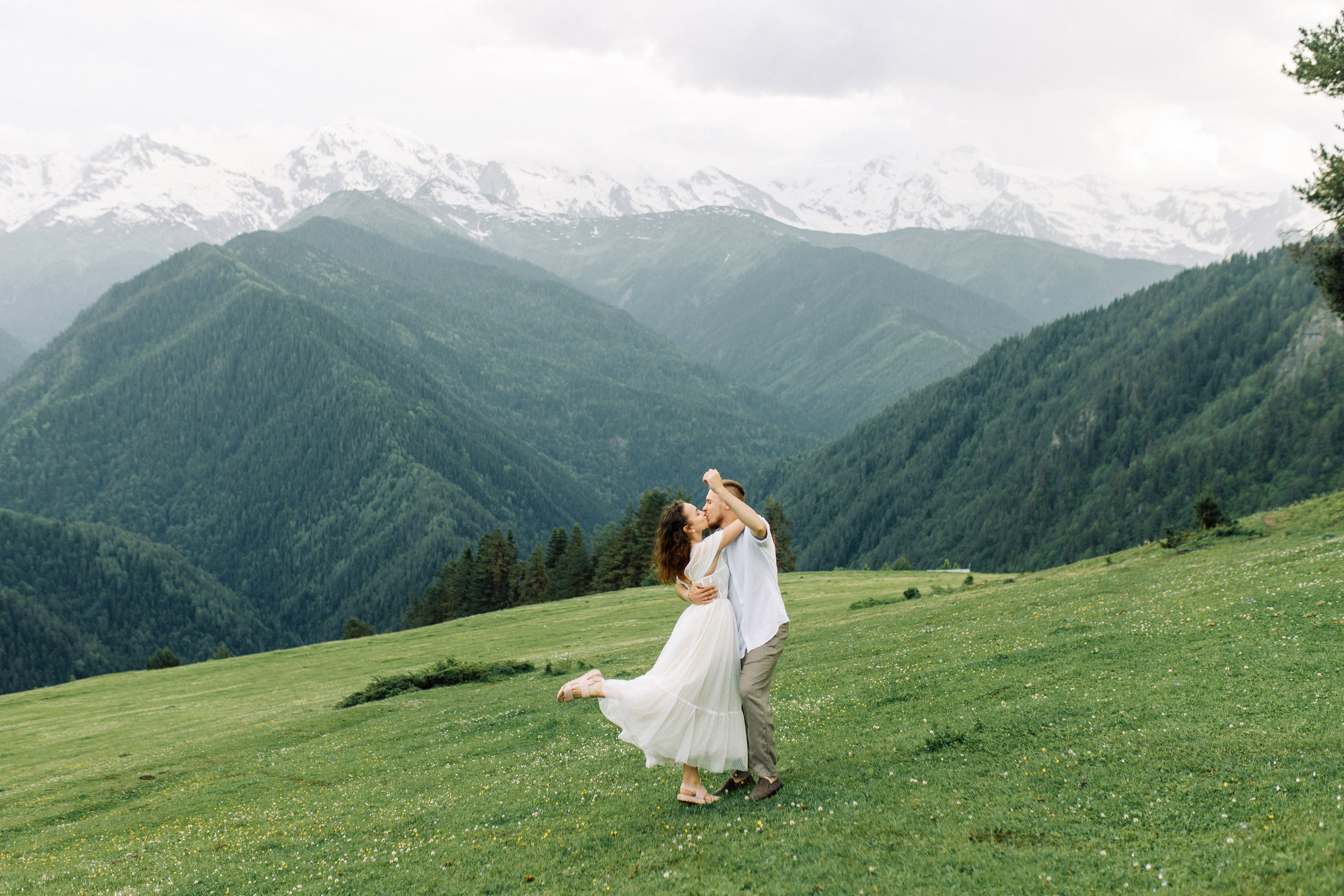 Свадьба в горах Сванетии в Грузии