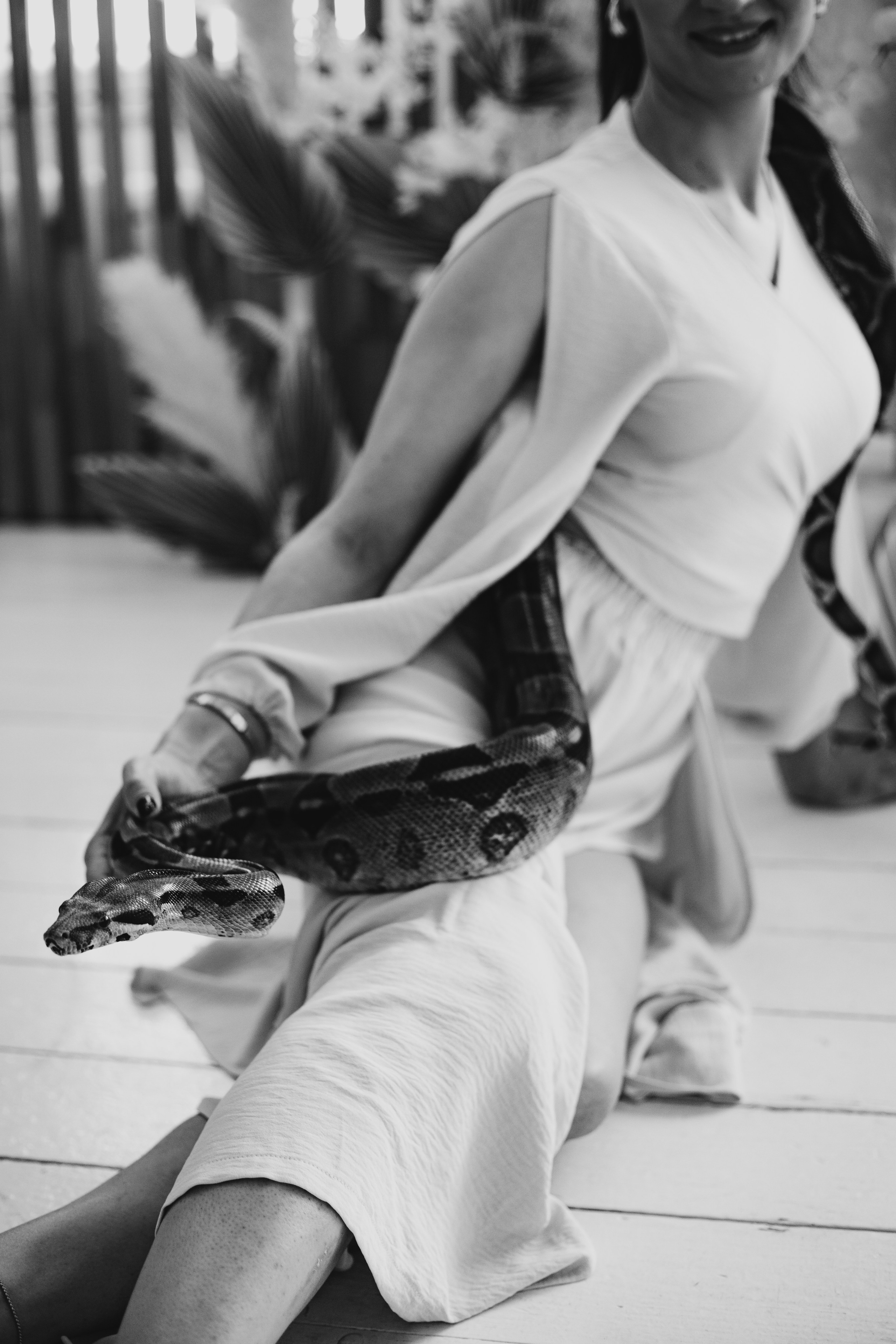 Женская фотосессия в студии со змеей в стиле Бохо. Фотограф в Санкт-Петербурге, Анна Скворцова