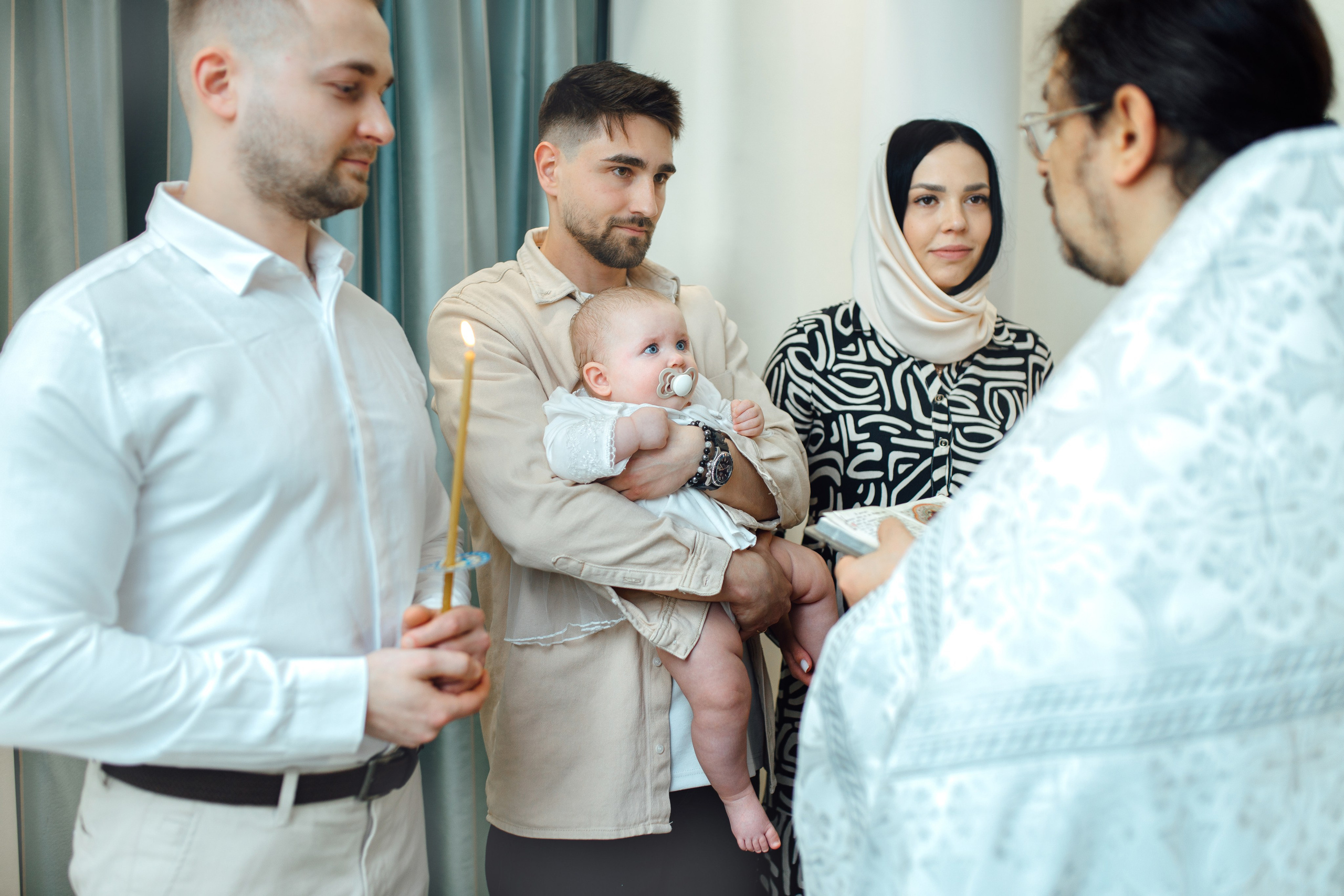 Таинство крещения Софии, апрель 2024