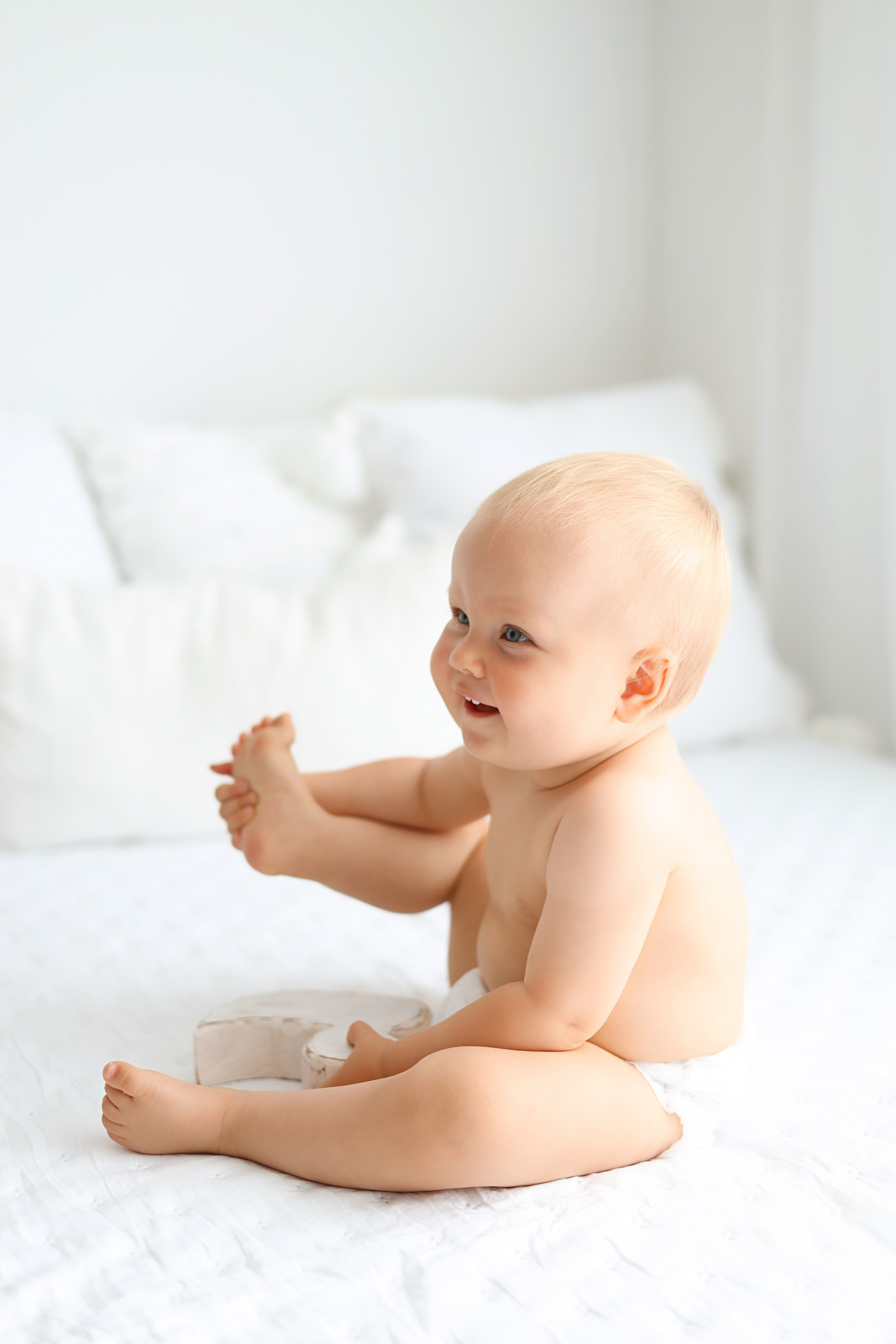 Детская фотосессия на 1 годик для Киры. Фотограф новорожденных Москва. Ньюборн фотограф Москва