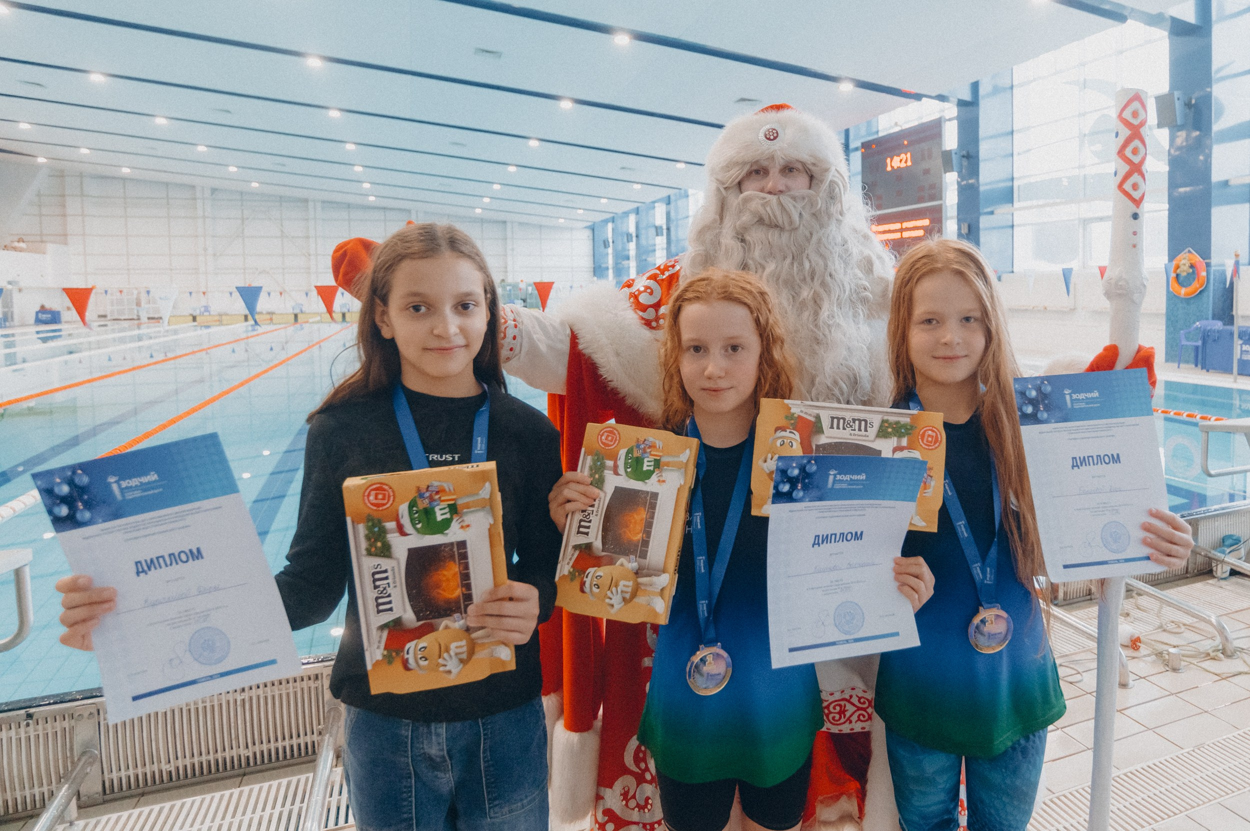 «Новогодние заплывы» в СОЦ «Зодчий». Фотограф Дмитрий Пименов