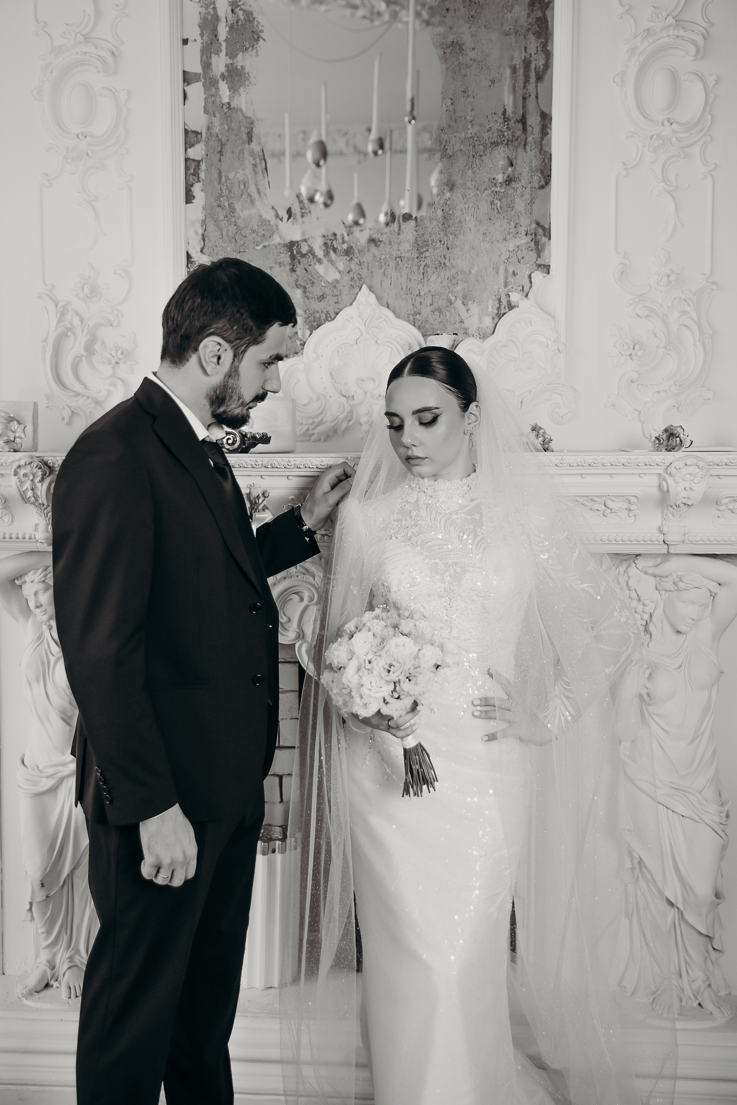 Свадебная фотосессия в фотостудии «Hram» 24.08.2024. Свадебный и семейный фотограф Виолетта Сидельникова. Краснодар, Россия, Беларусь, Европа