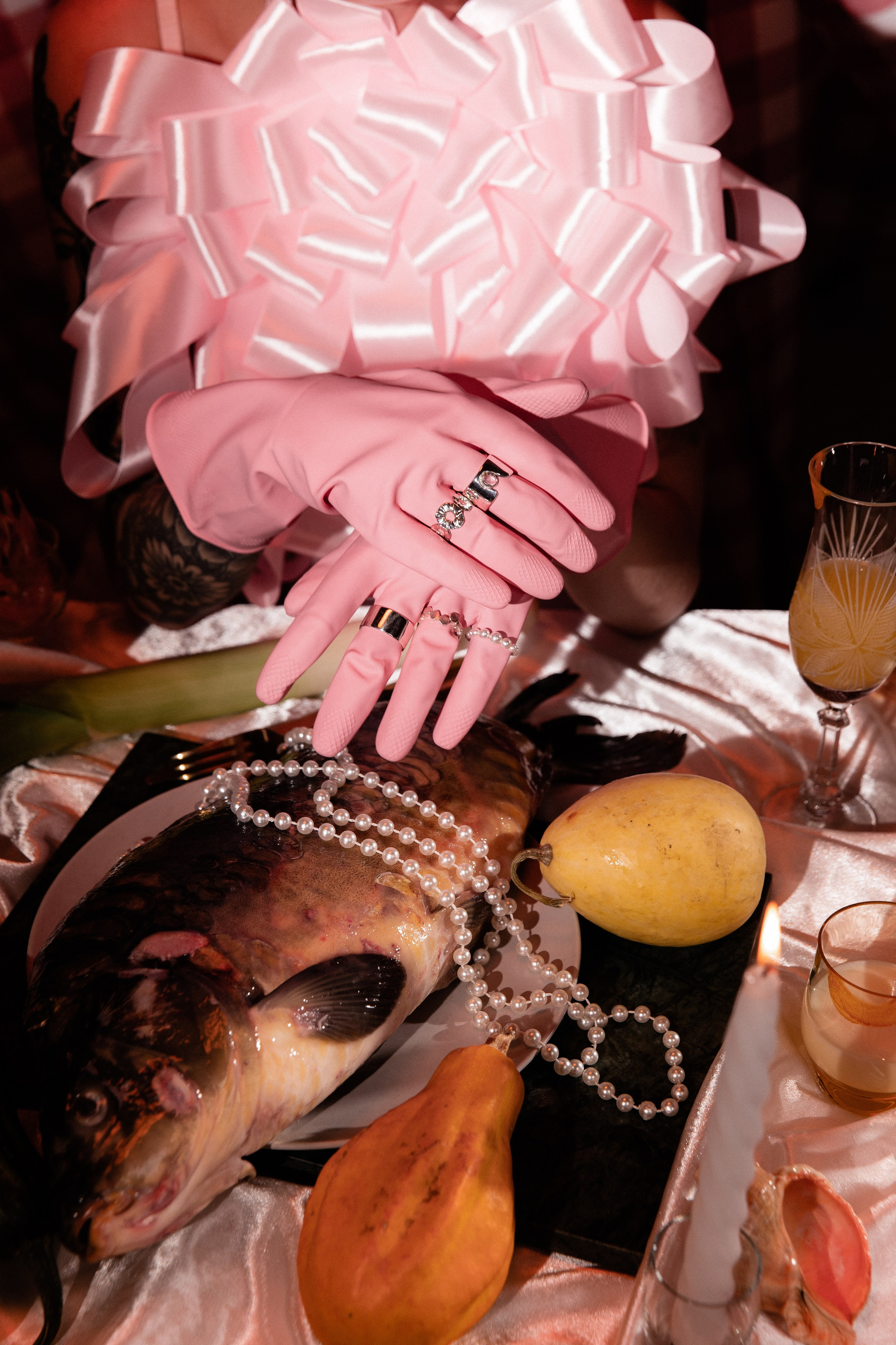 Candy dinner. Photographer. Producer. Retoucher