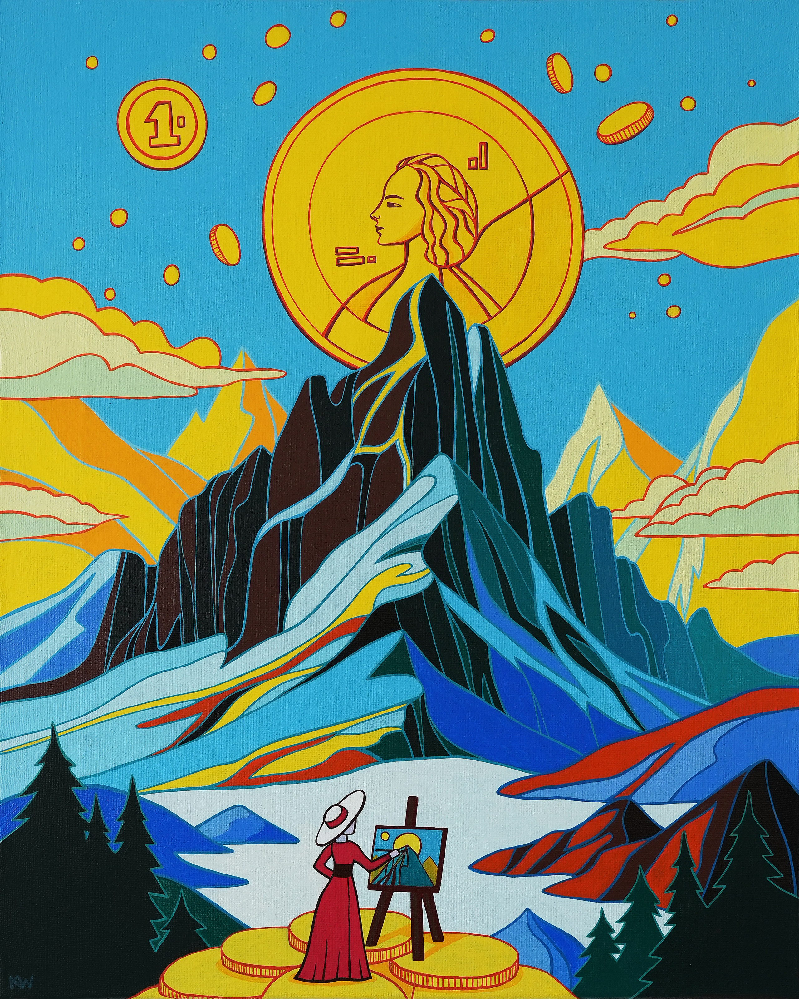 Серия авторских картин «Золото». Художник Katya Warped г. Чебоксары