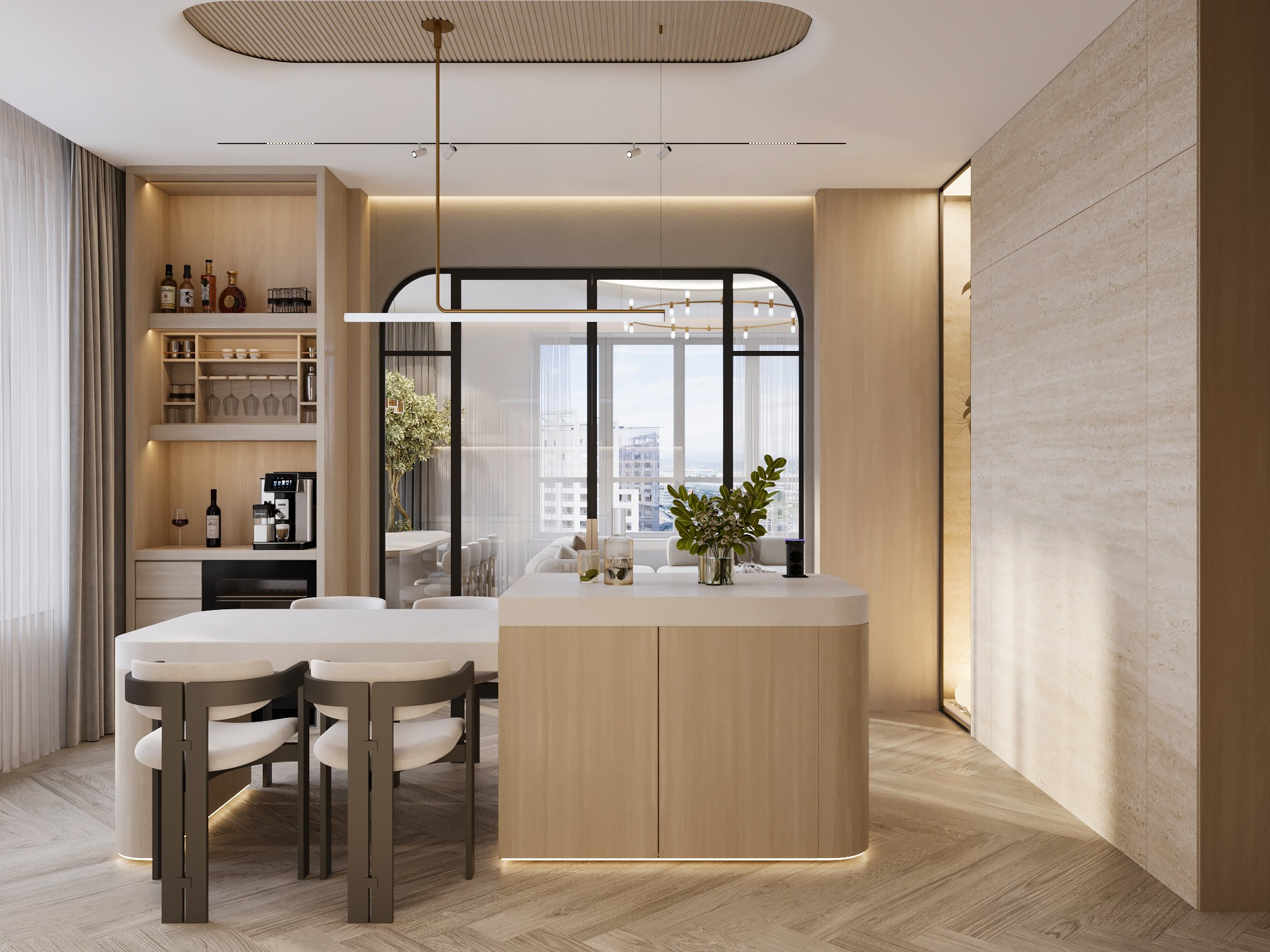 ЖК «Аль-Фараби 27», 120 м². Room Design Studio
