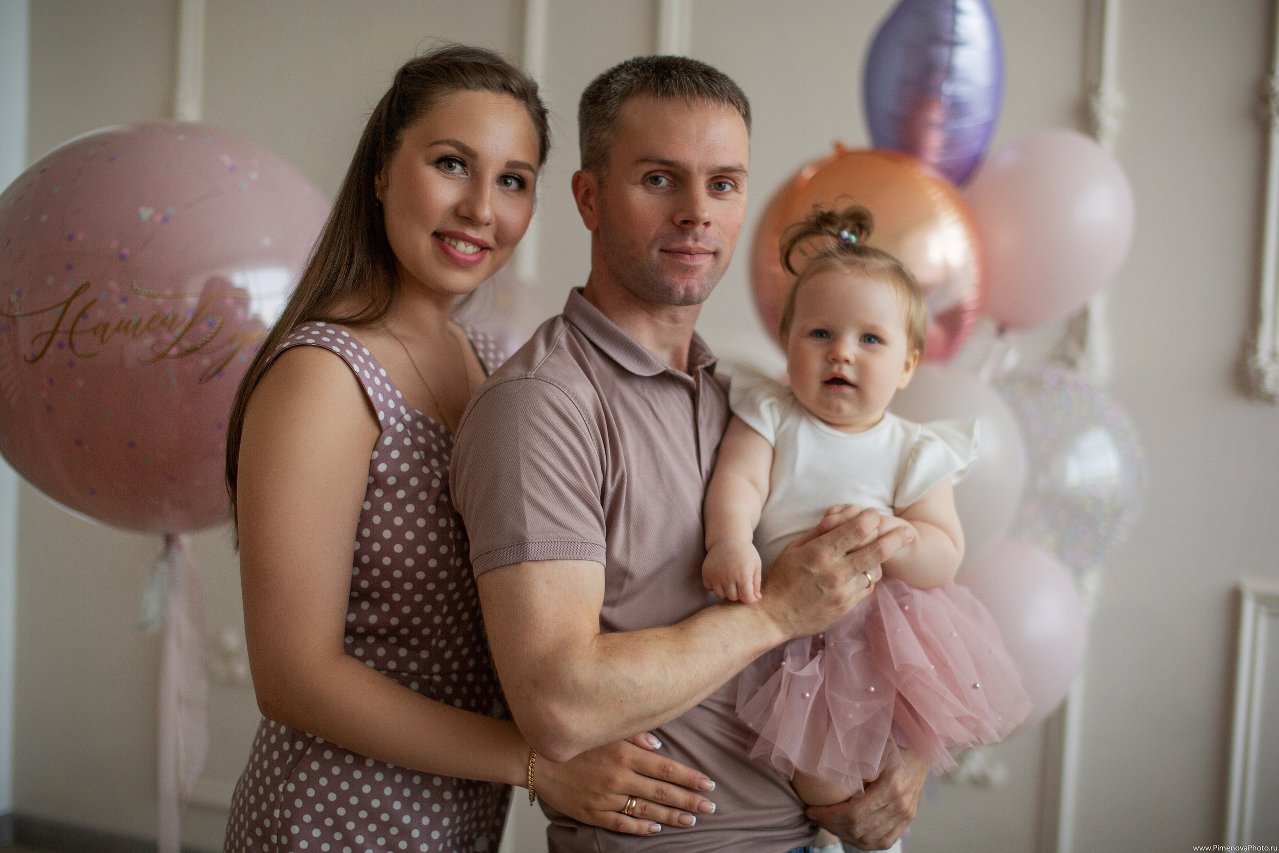 День Рождения Ксении, 1 год. Семейный и детский фотограф в Петрозаводске