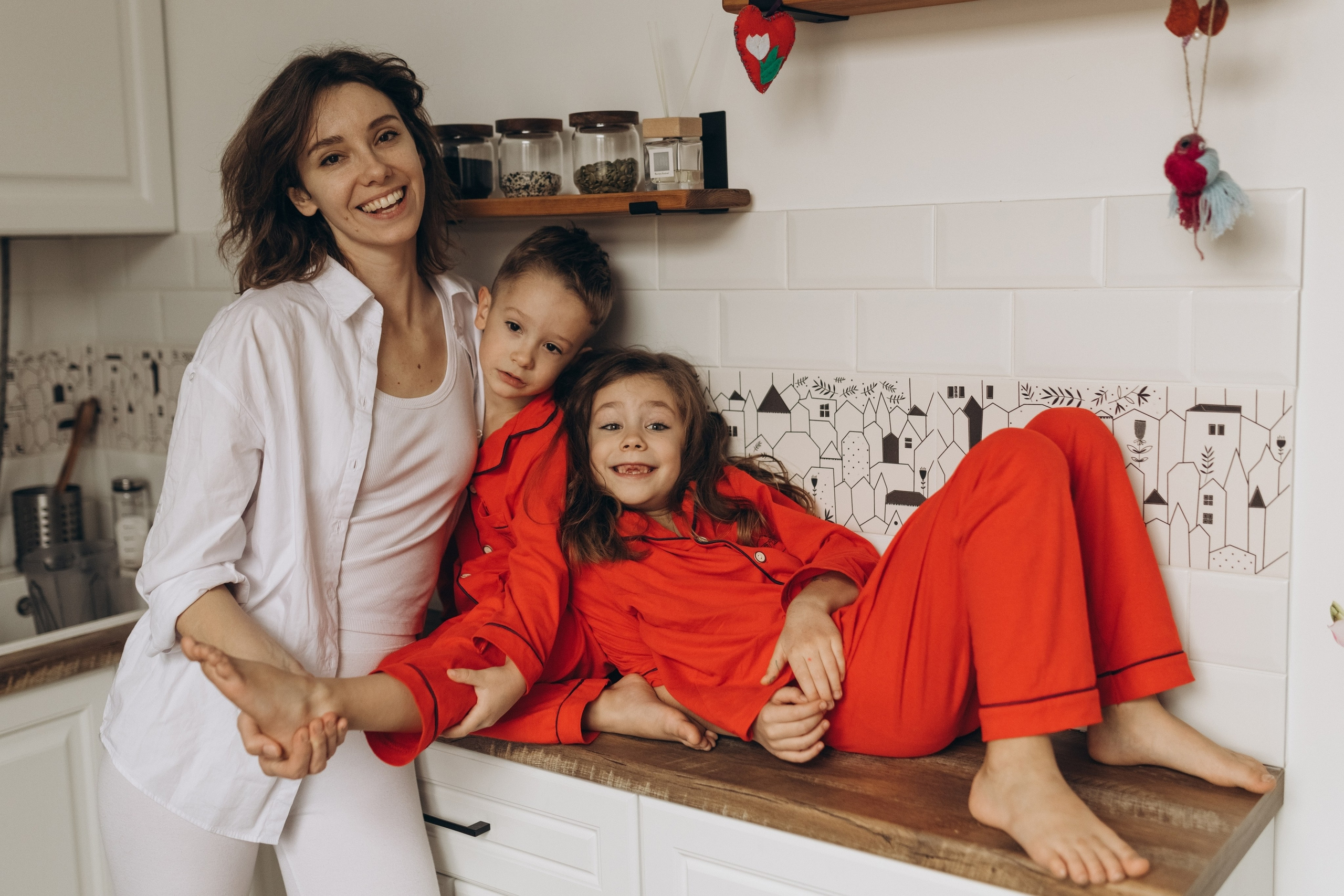 Ксюша, Даша, Миша. Фотограф Людмила Оюн