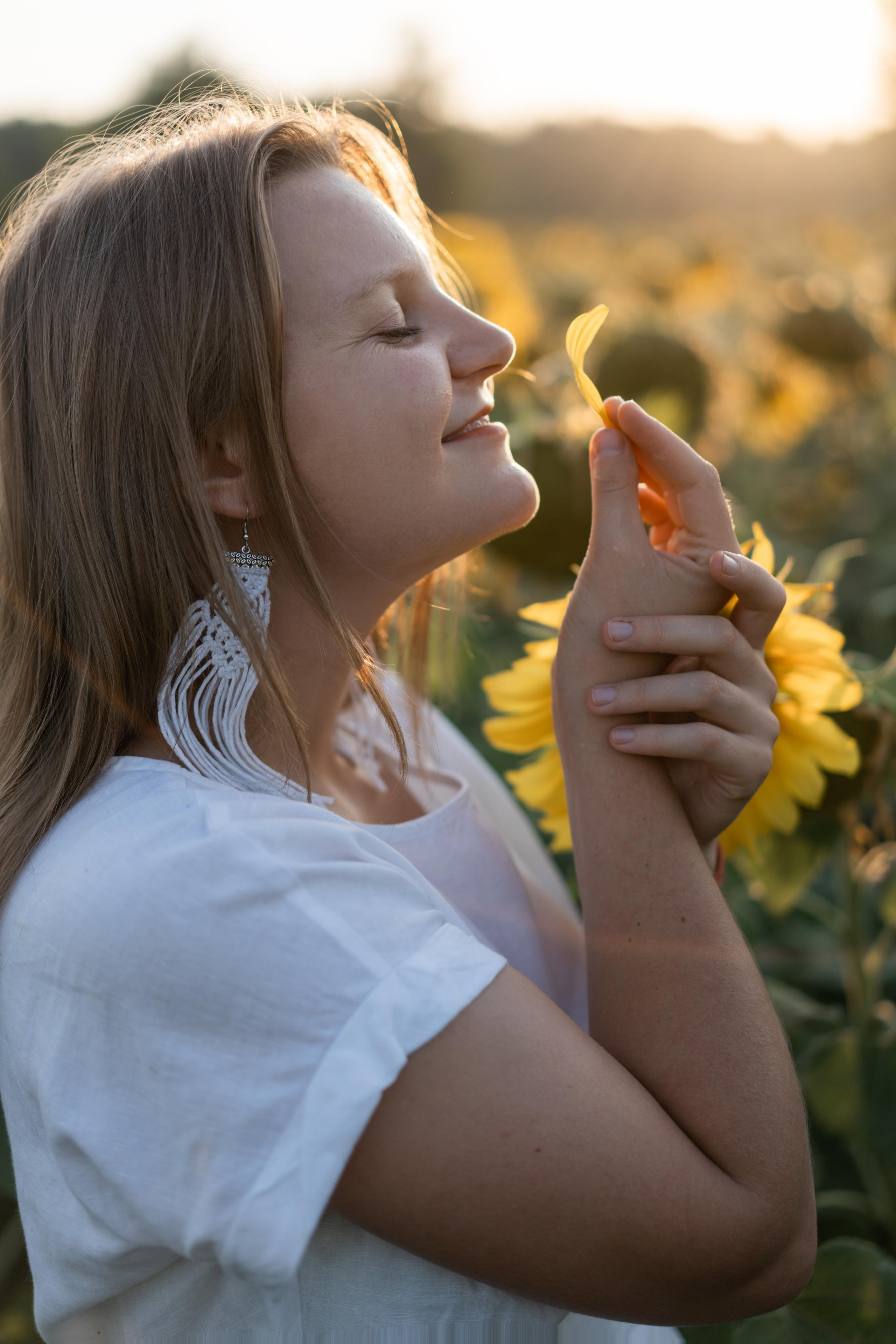 В Подсолнухах. Катюша. Фотограф Вера Зенина