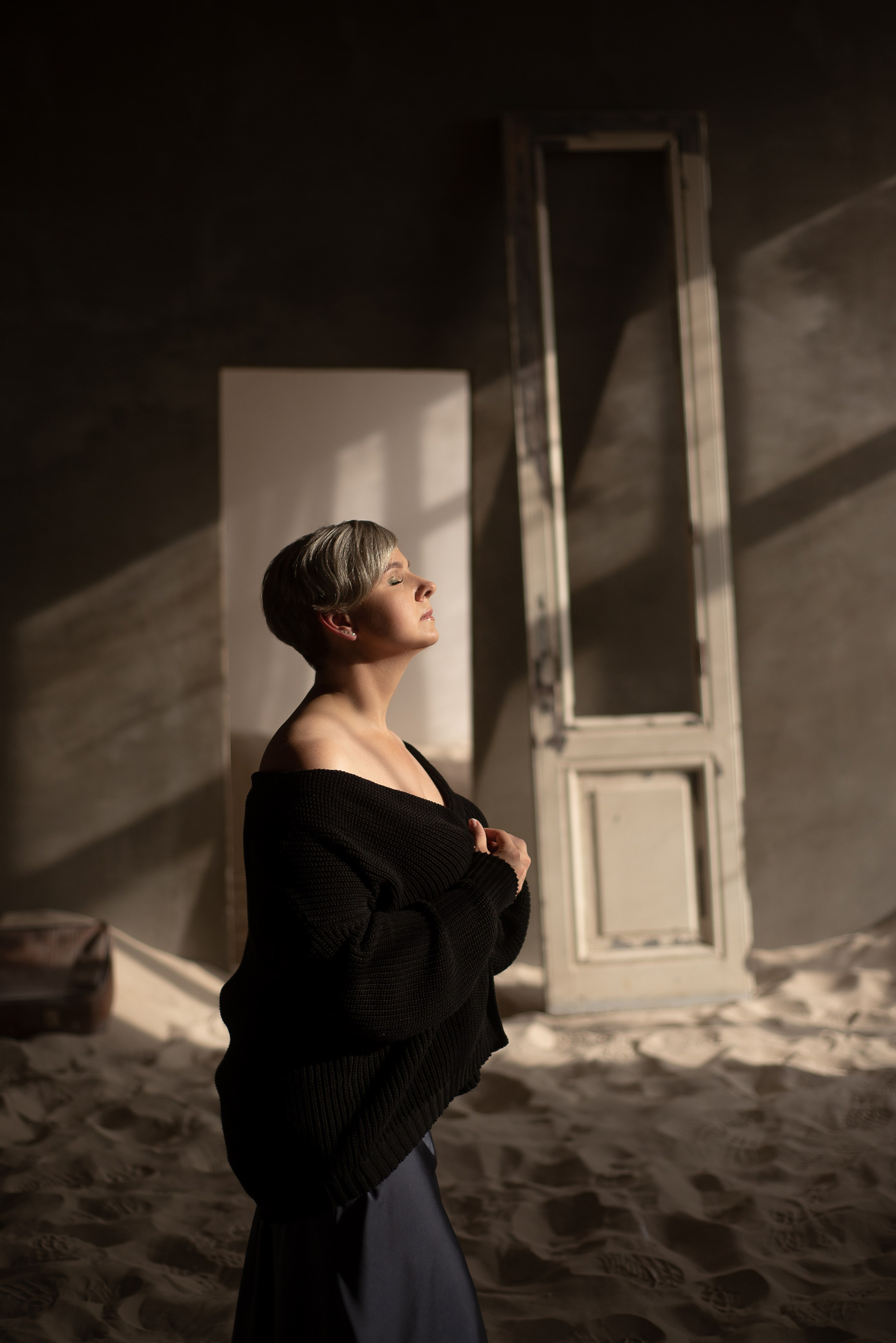 Фотосессия в песке, Студийная съемка с песком. Женский фотограф Санкт-Петербург Александра Колий