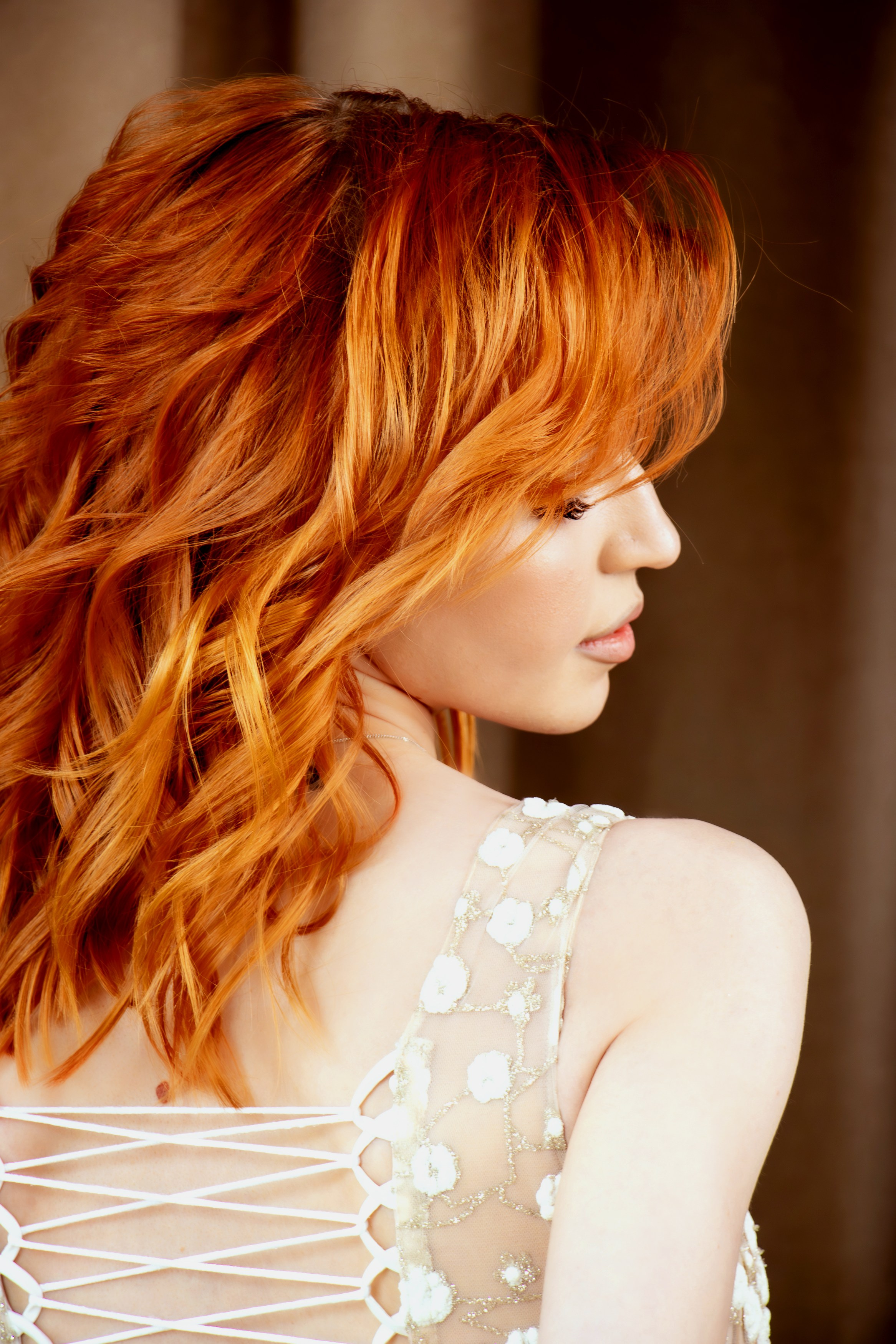 Анна в мимозе. Фотограф Татьяна Матрос