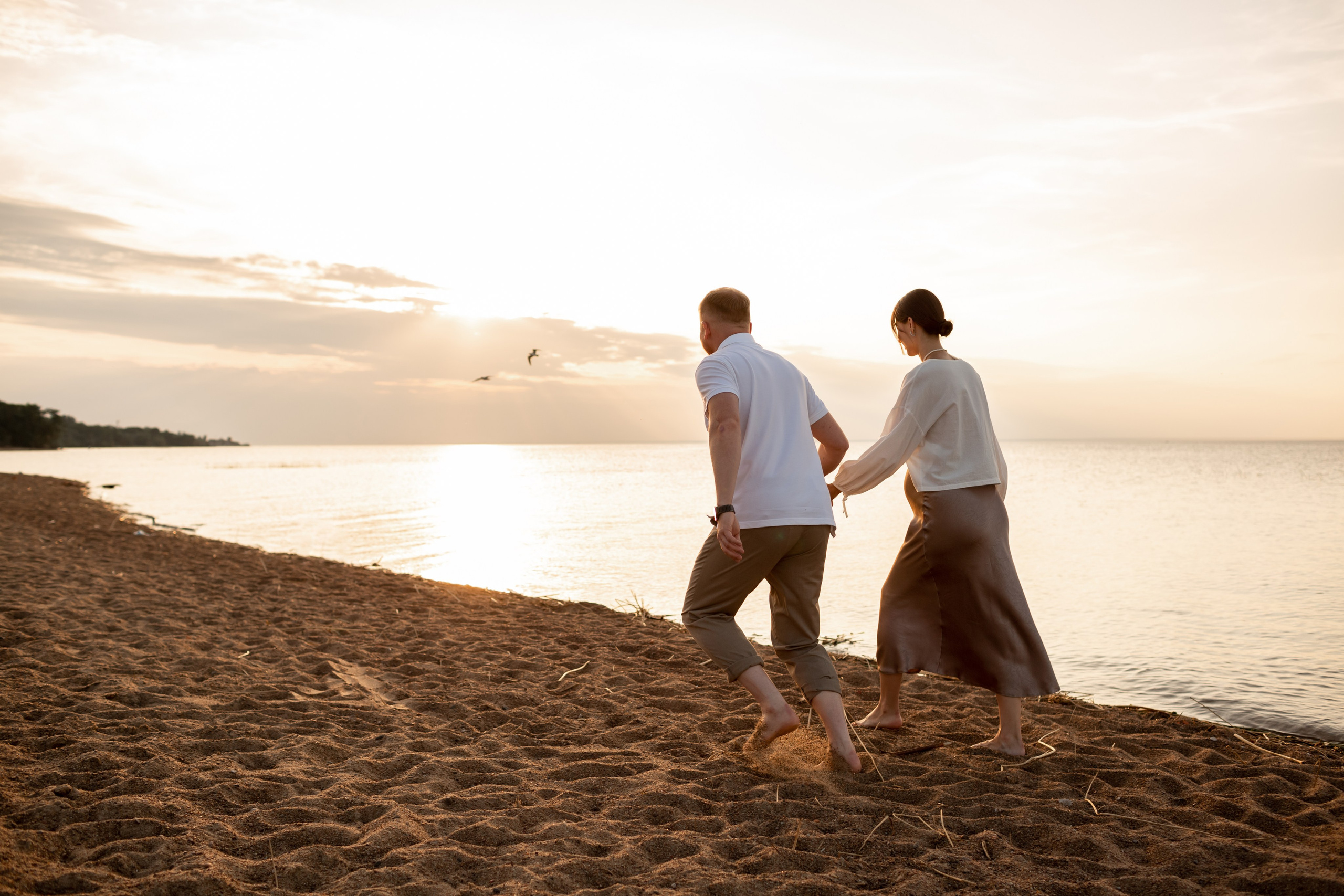 Необычный вариант фотосессии беременности.