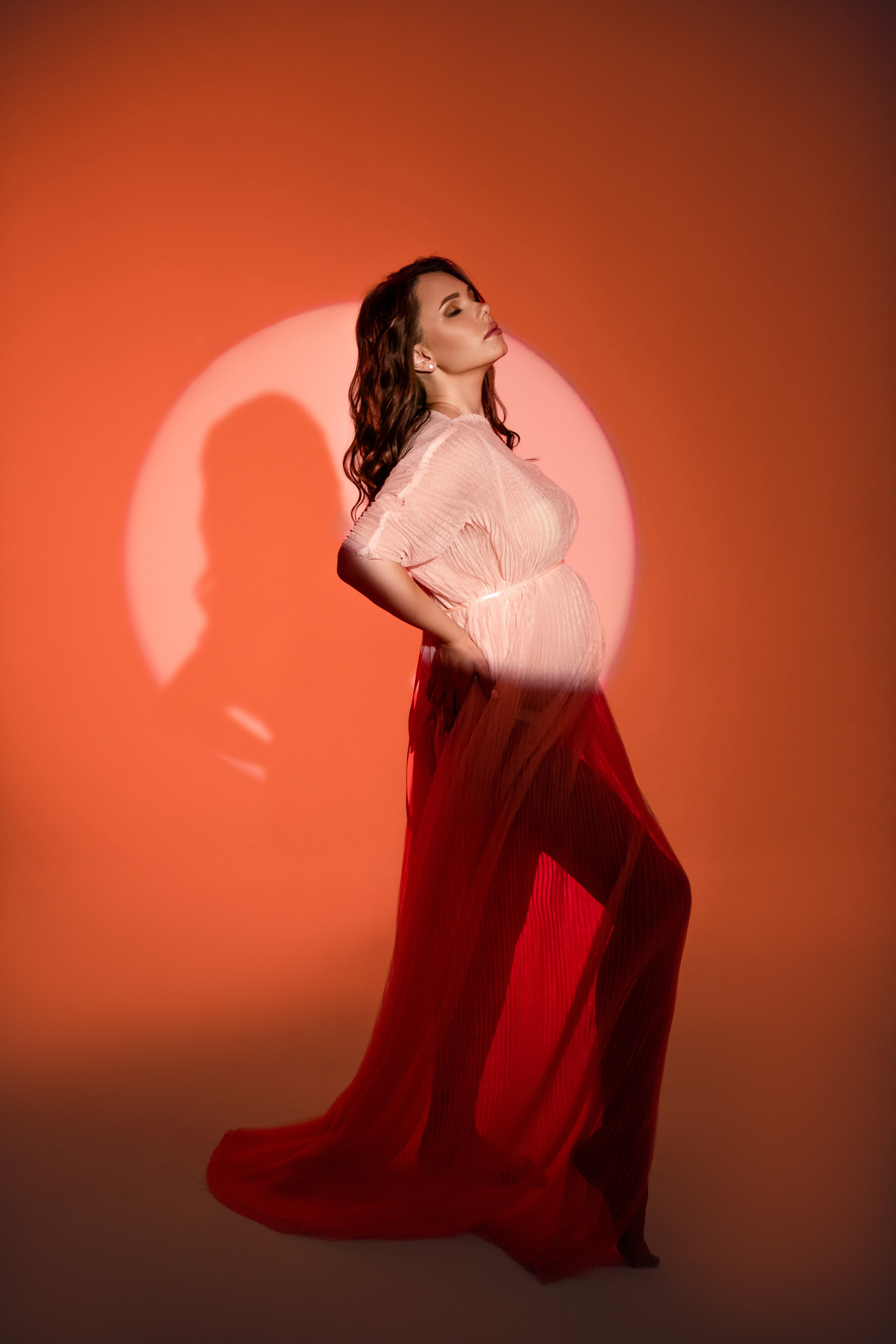 Туника персиковая (универсальный размер). Фотограф Анна Качан