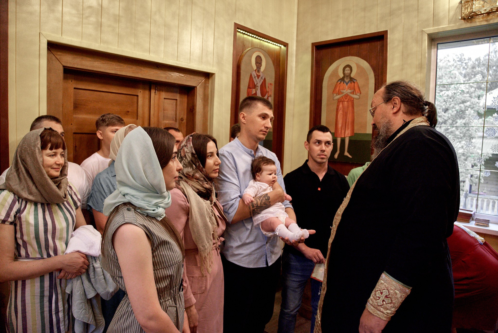 Фотосессия крещение Варвары