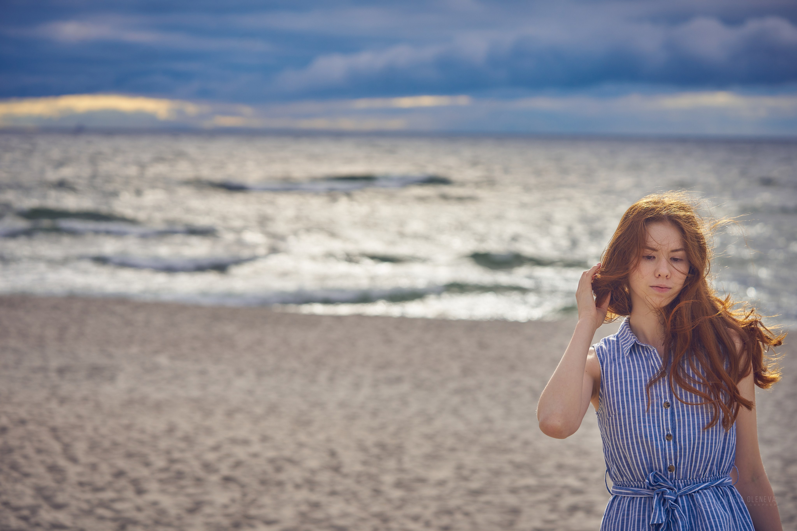 Полина и море. Фотограф Мария Оленева