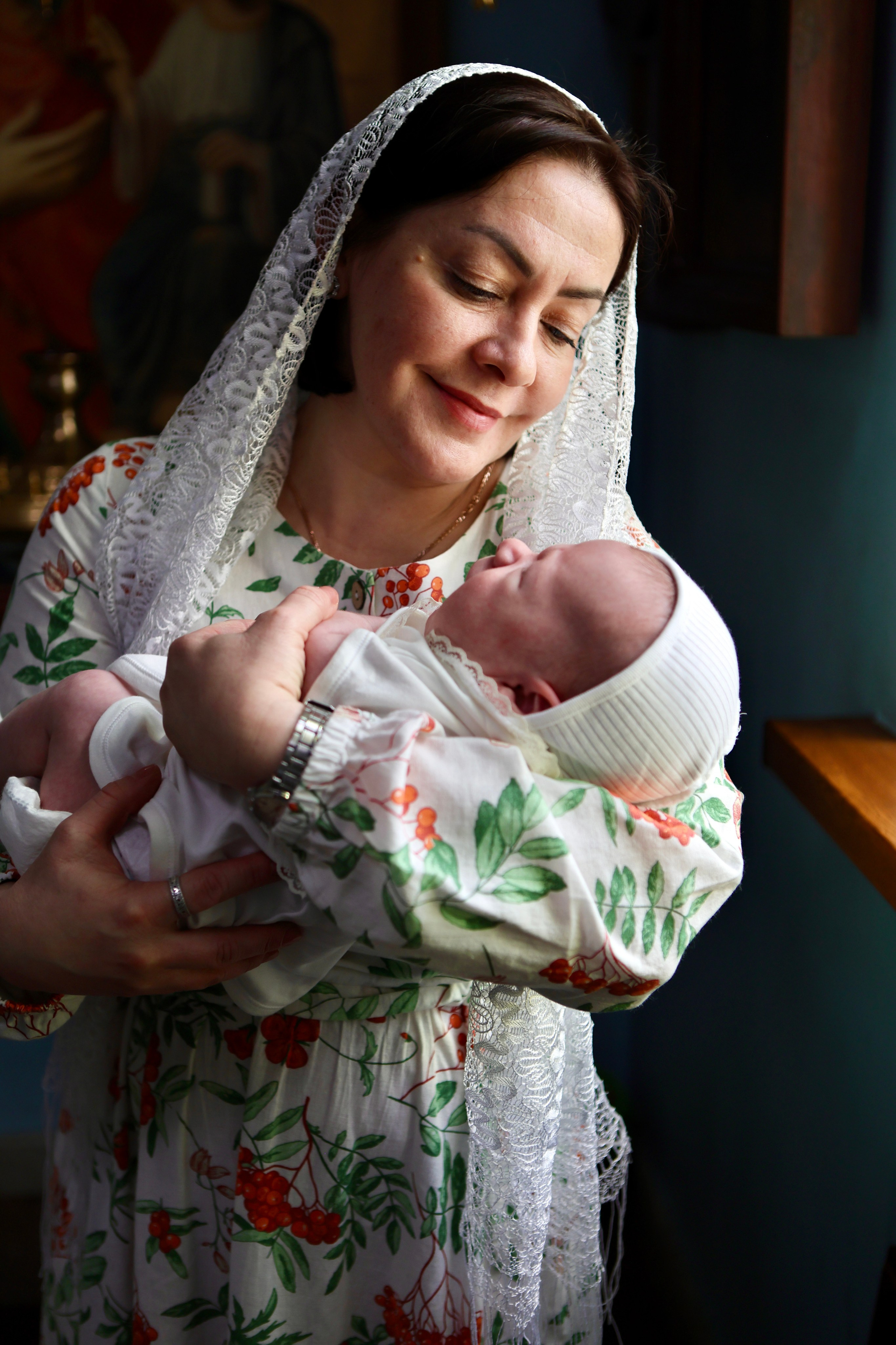 Яна и Максим —крещение Михаила. Фотограф в Курске Смирнов Евгений