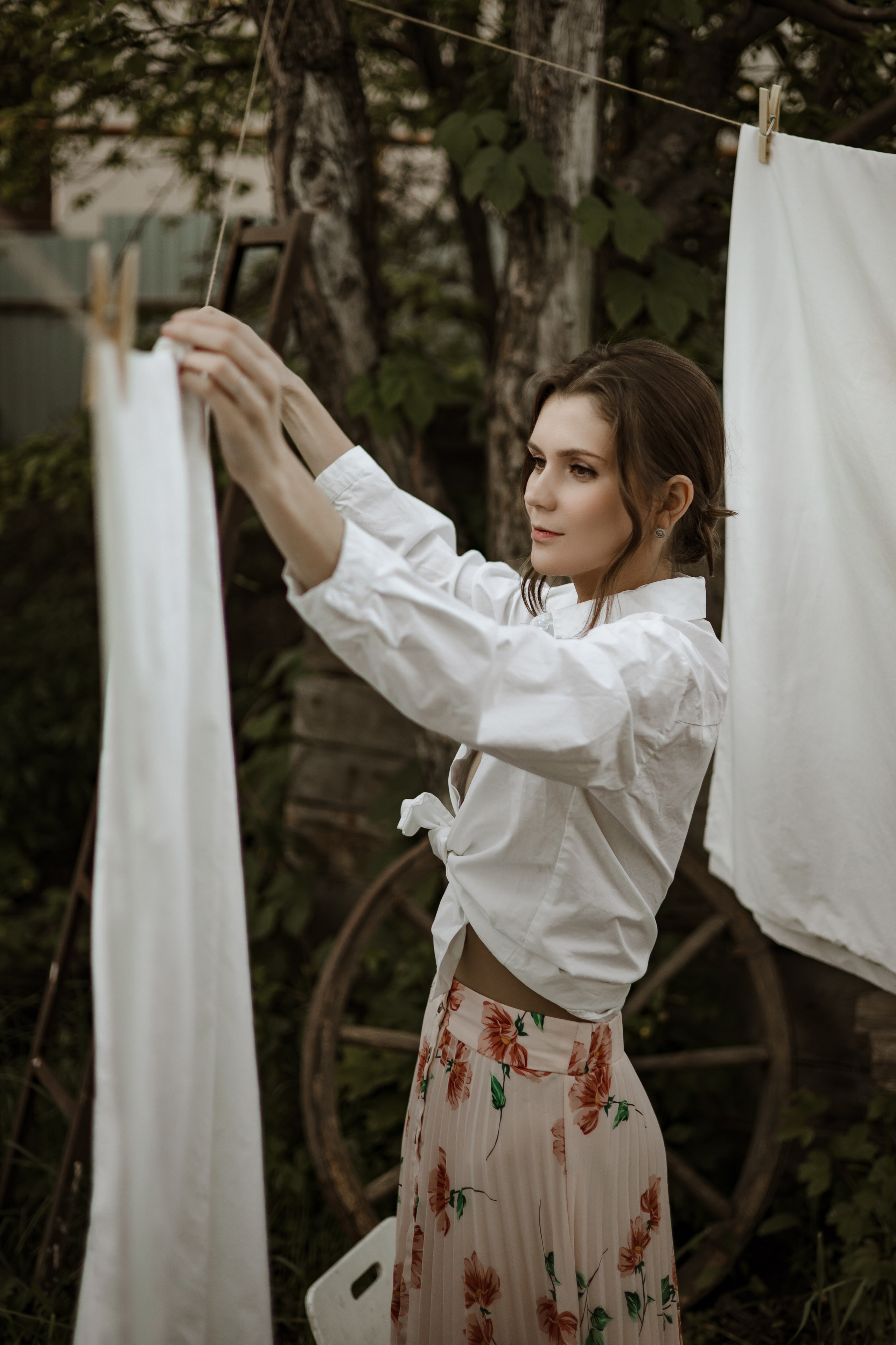 Потретная фотосессия в деревенском стиле на природе. Свадебный и семейный фотограф в Самаре и Тольятти | Елена Топанцева