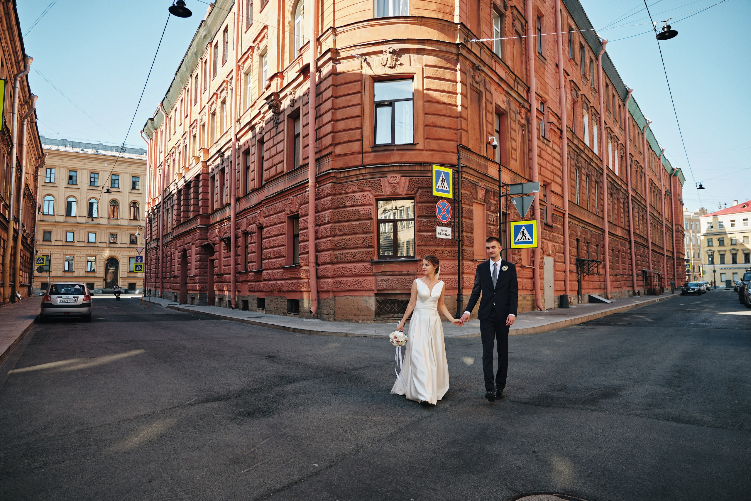 Свадебная фотосессия в СПб на улице
