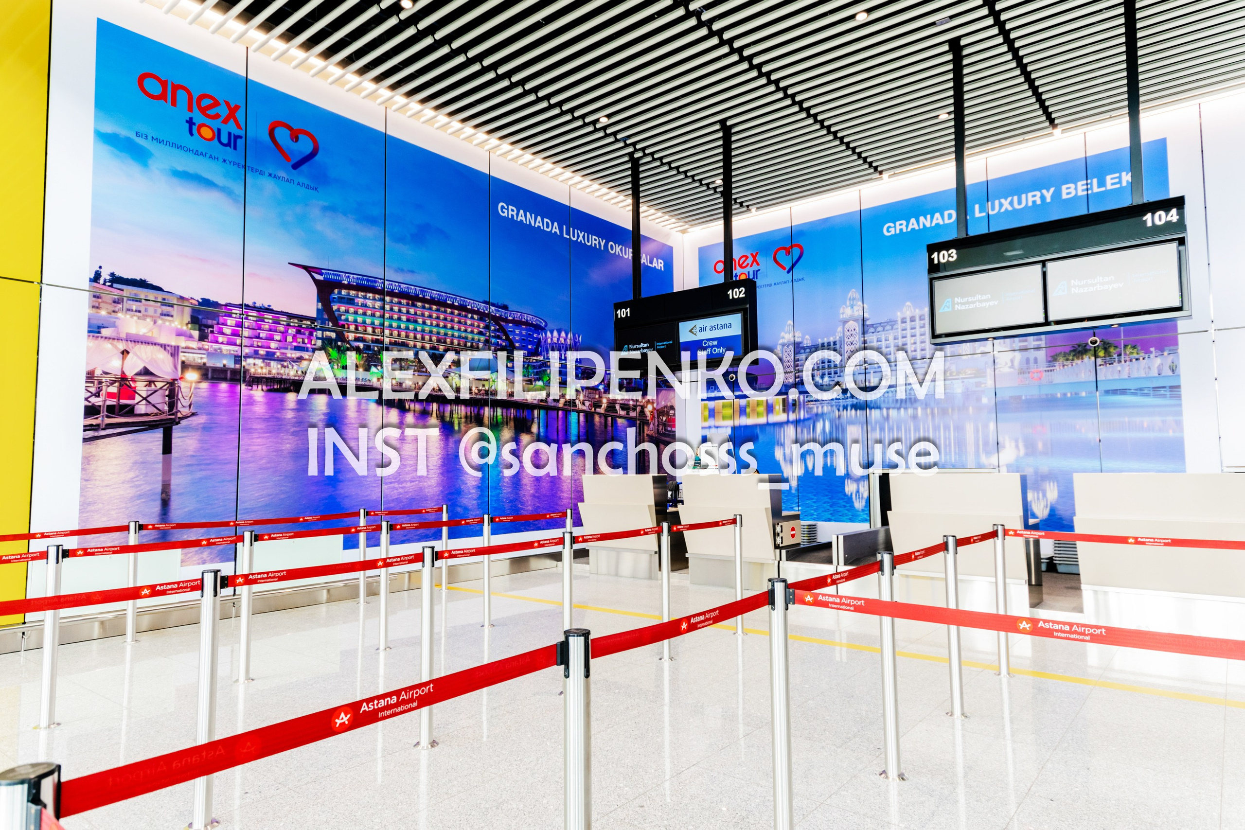 Фотосъемка для рекламного оператора MYD Production в Аэропорту Астаны. Фотограф интерьера недвижимости и архитектуры в Астане