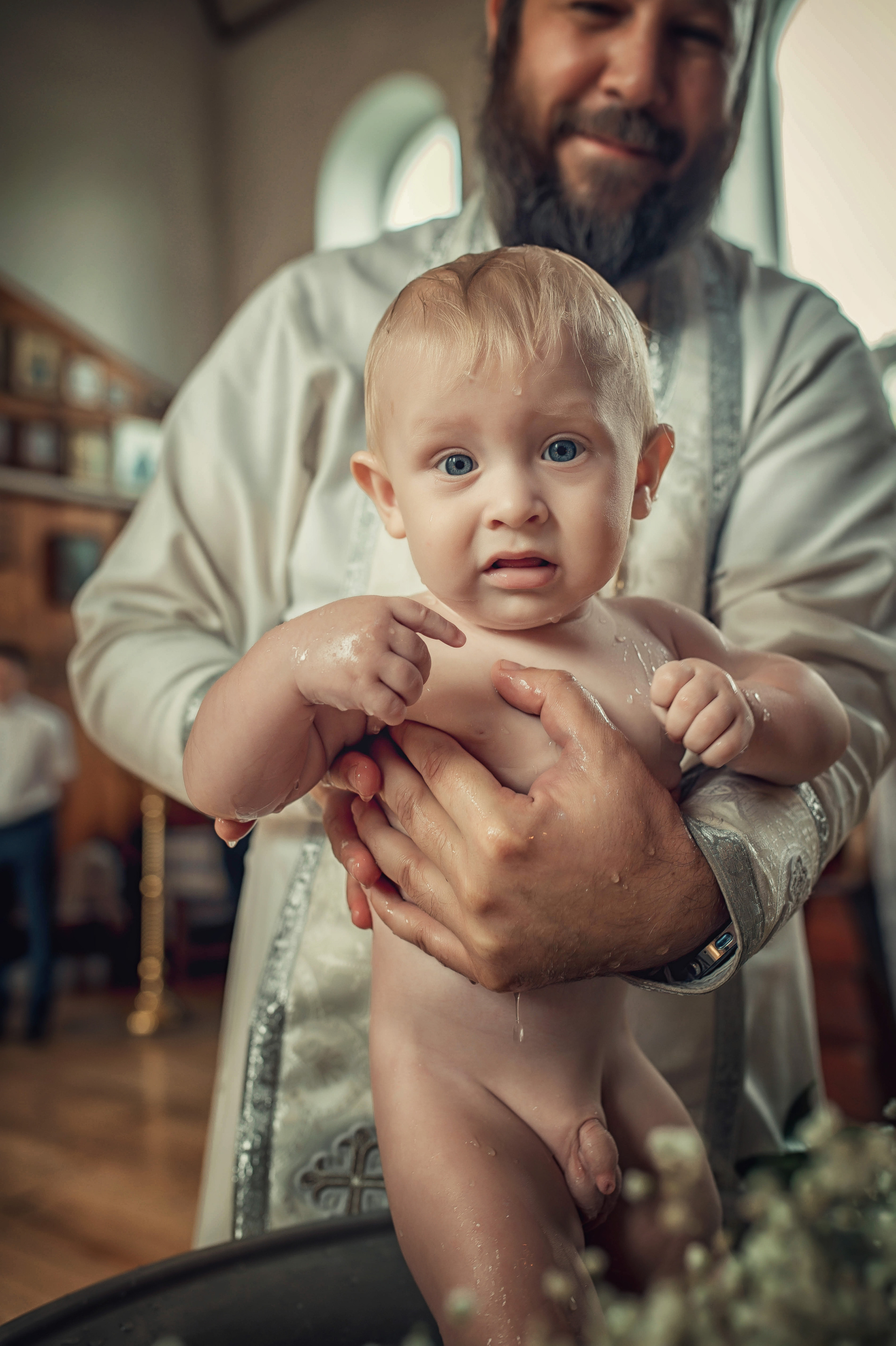 Таинство Крещения Ратмира. Храм Николая Чудотворца г. Краснослободск. Церковный, семейный и репортажный фотограф Волгоград, Волжский