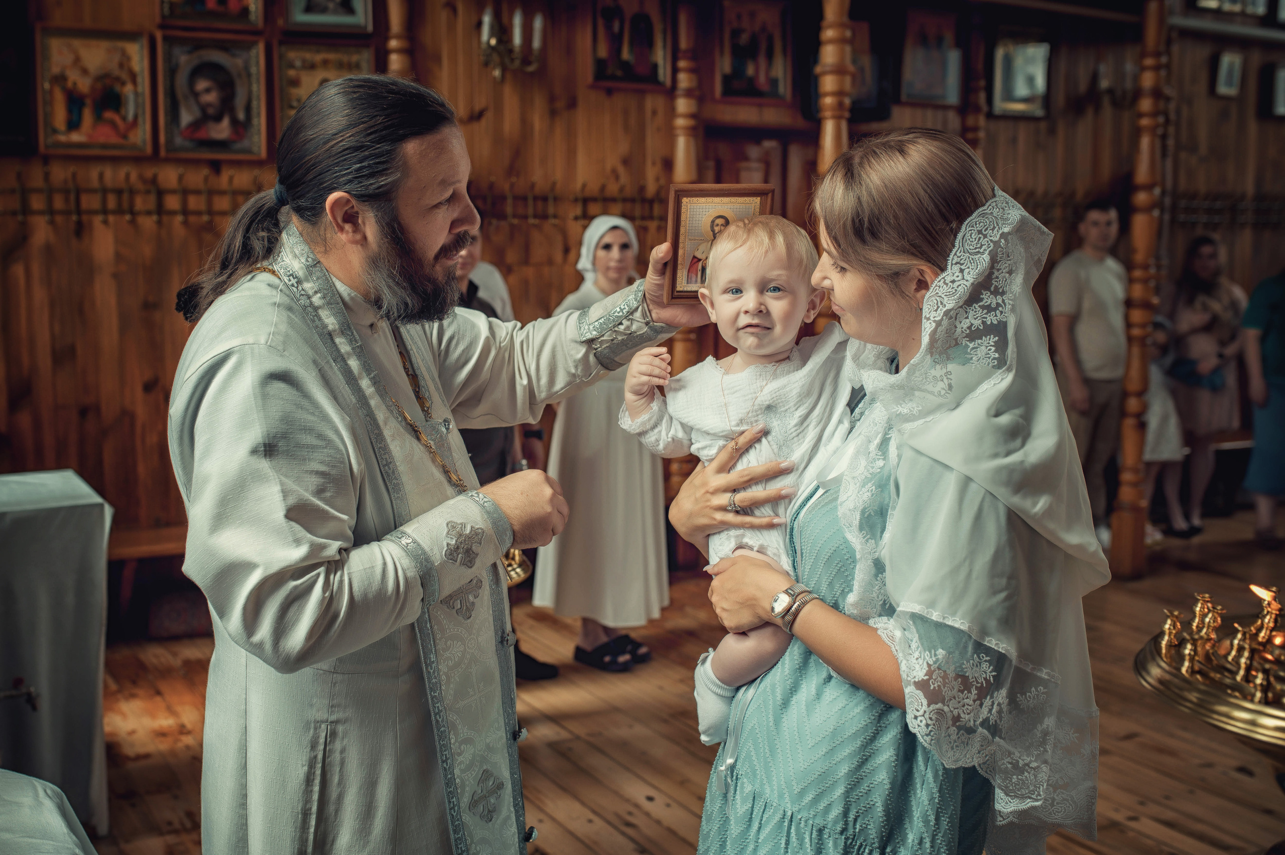 Таинство Крещения Ратмира. Храм Николая Чудотворца г. Краснослободск. Церковный, семейный и репортажный фотограф Волгоград, Волжский