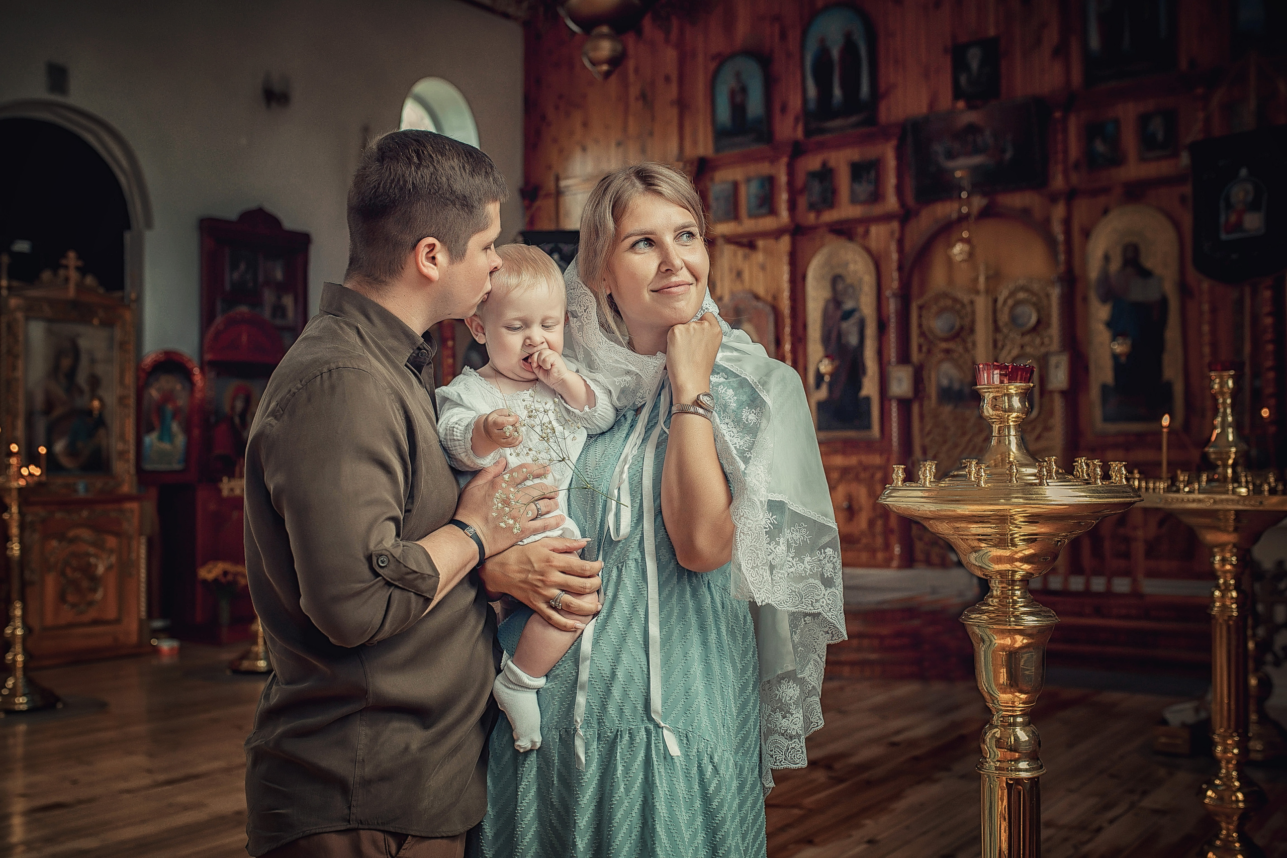 Таинство Крещения Ратмира. Храм Николая Чудотворца г. Краснослободск. Церковный, семейный и репортажный фотограф Волгоград, Волжский