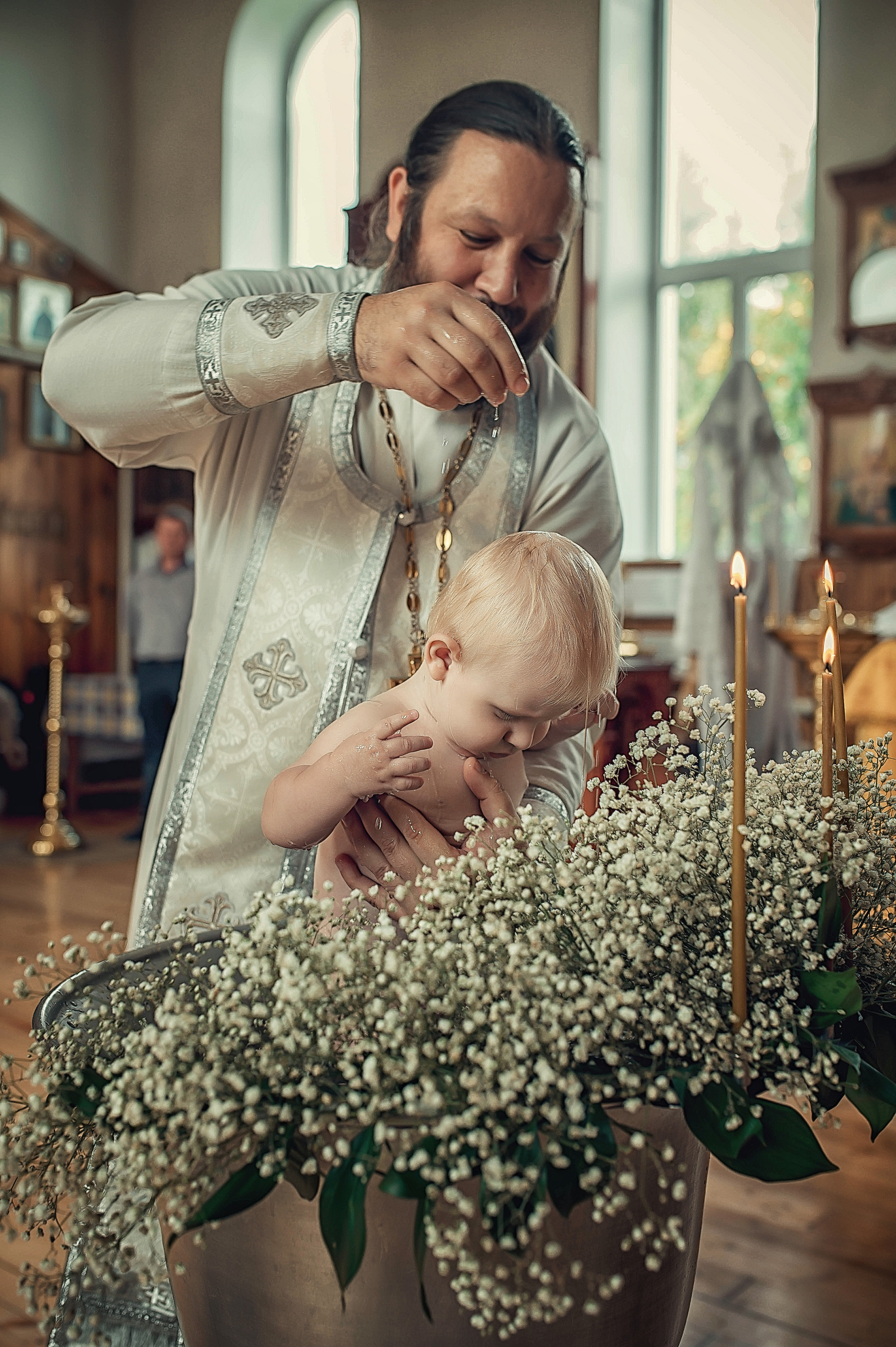 Таинство Крещения Ратмира. Храм Николая Чудотворца г. Краснослободск. Церковный, семейный и репортажный фотограф Волгоград, Волжский