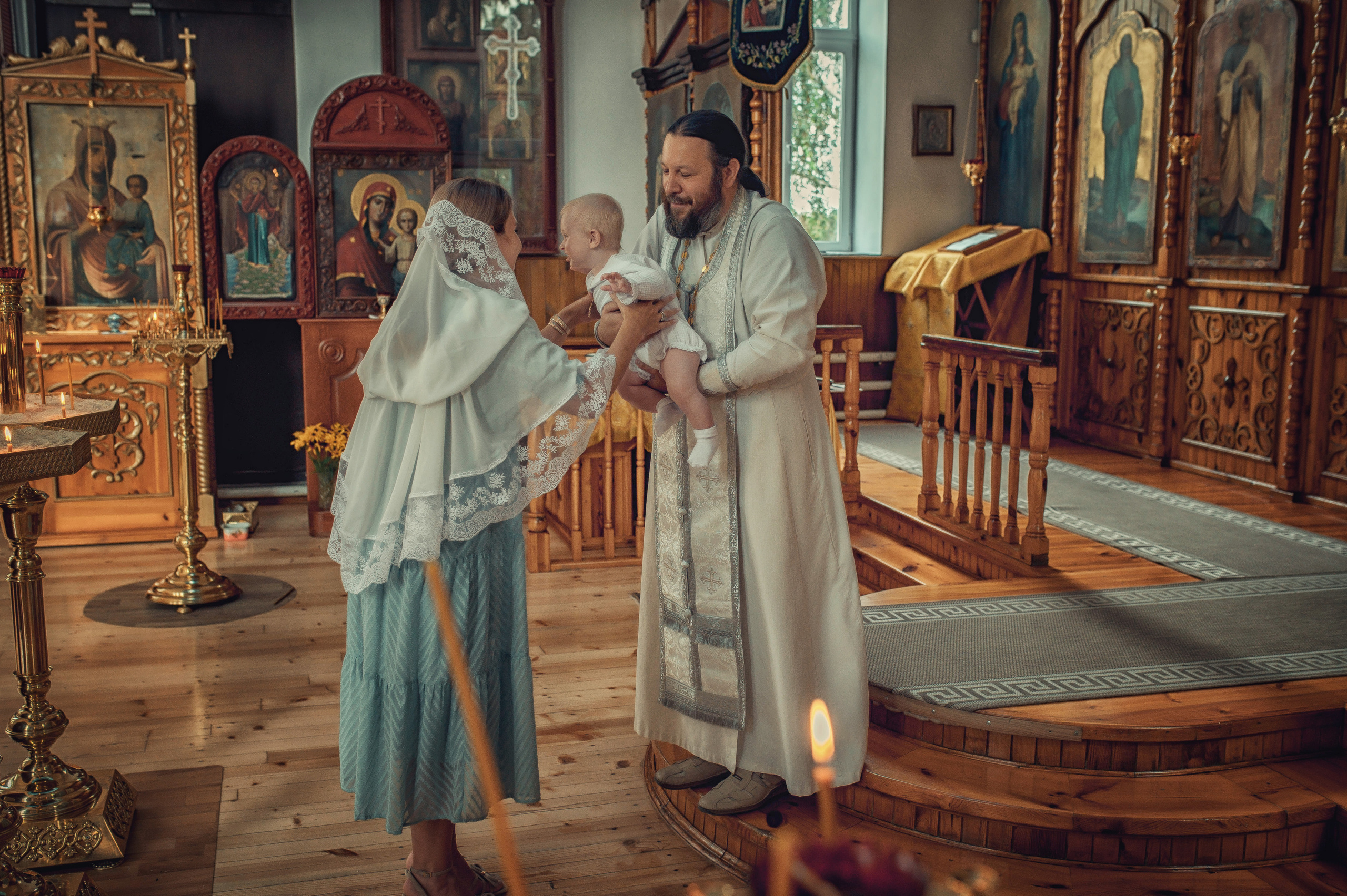 Таинство Крещения Ратмира. Храм Николая Чудотворца г. Краснослободск. Церковный, семейный и репортажный фотограф Волгоград, Волжский