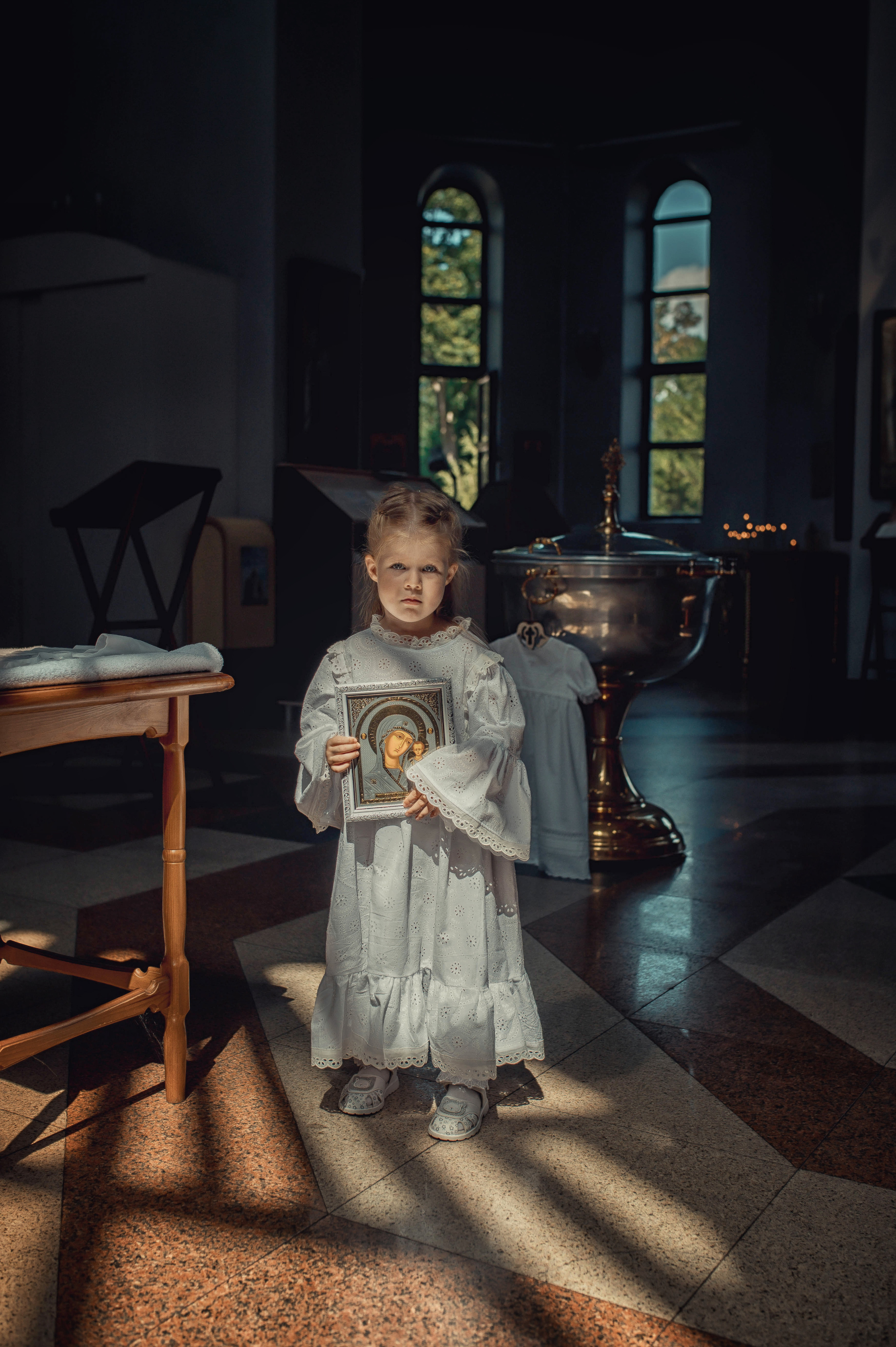 Таинство Крещения Полины. Храм Всех Святых Мамаев Курган г. Волгоград. Церковный, семейный и репортажный фотограф Волгоград, Волжский