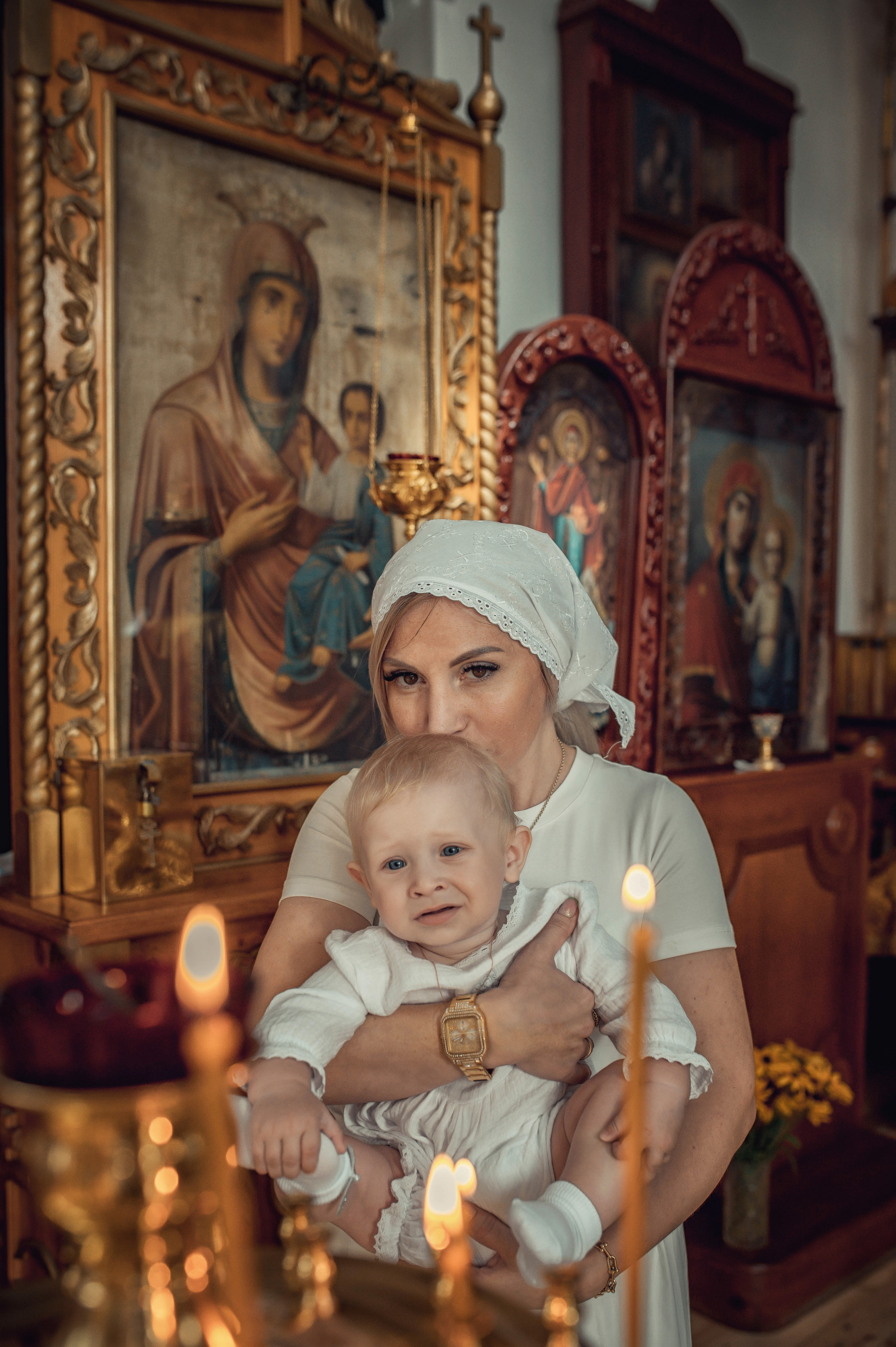 Таинство Крещения Ратмира. Храм Николая Чудотворца г. Краснослободск. Церковный, семейный и репортажный фотограф Волгоград, Волжский