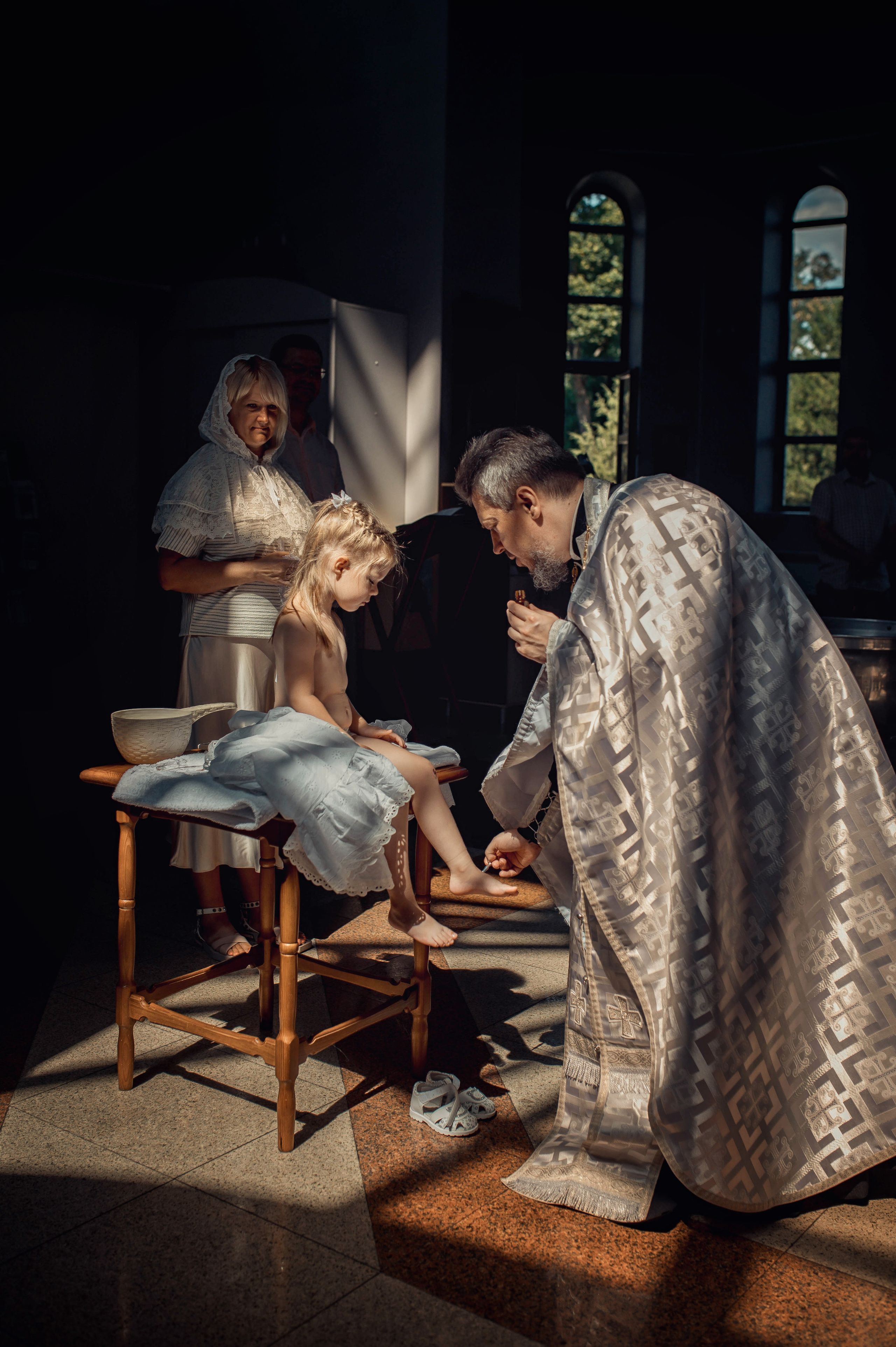 Таинство Крещения Полины. Храм Всех Святых Мамаев Курган г. Волгоград. Церковный, семейный и репортажный фотограф Волгоград, Волжский