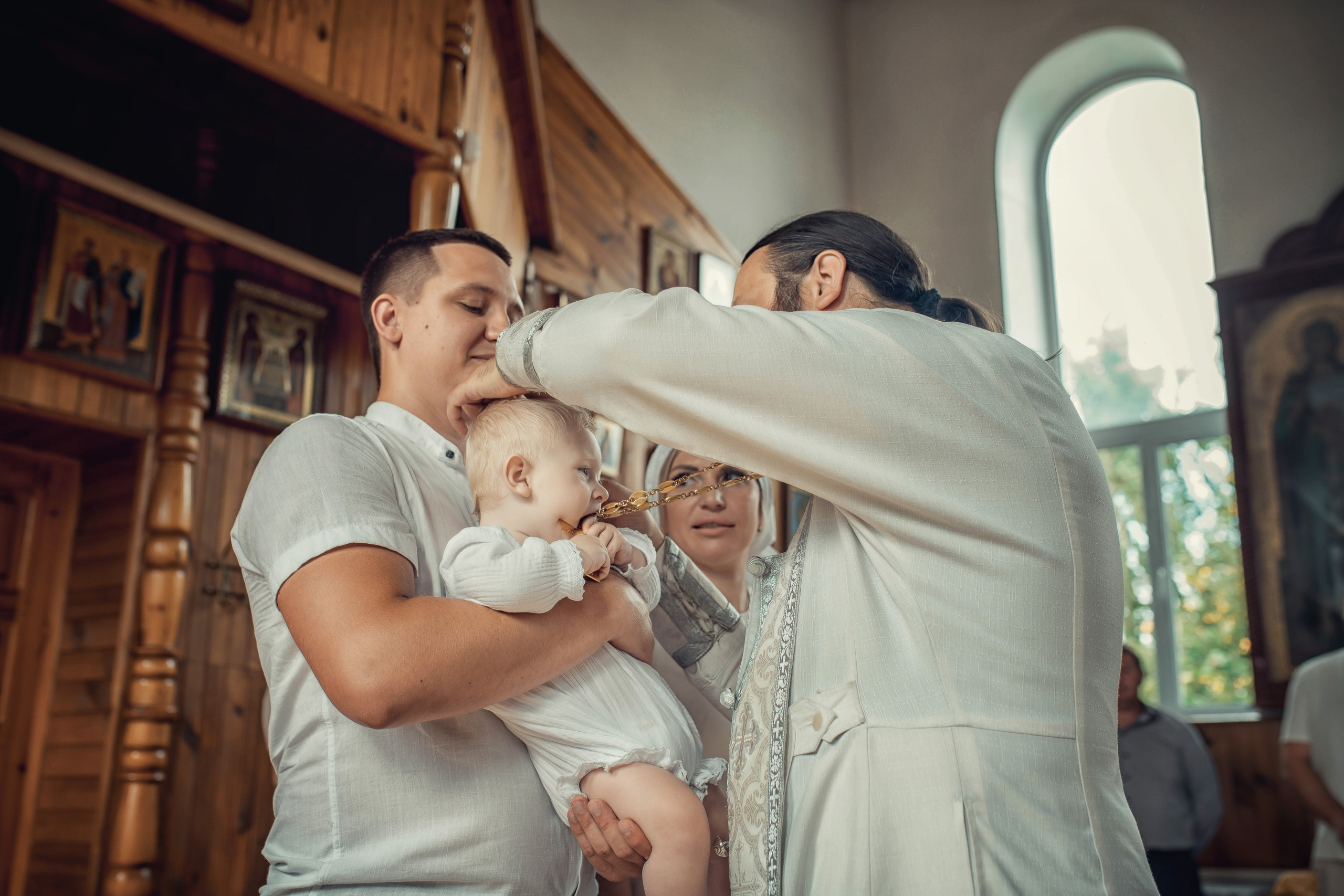 Таинство Крещения Ратмира. Храм Николая Чудотворца г. Краснослободск. Церковный, семейный и репортажный фотограф Волгоград, Волжский