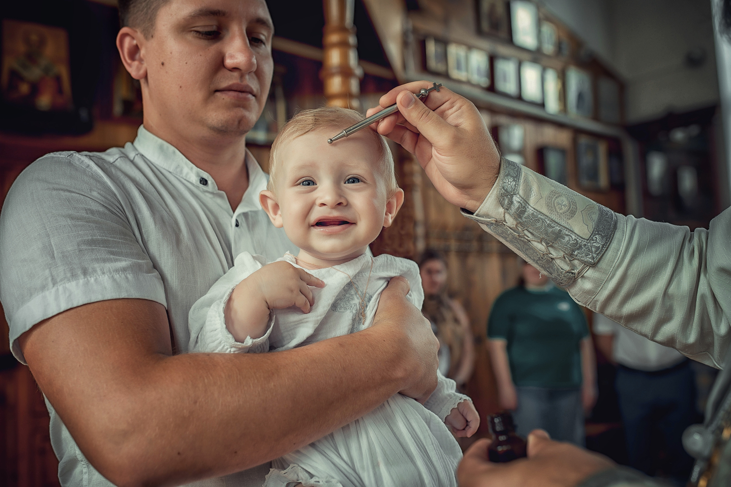 Таинство Крещения Ратмира. Храм Николая Чудотворца г. Краснослободск. Церковный, семейный и репортажный фотограф Волгоград, Волжский