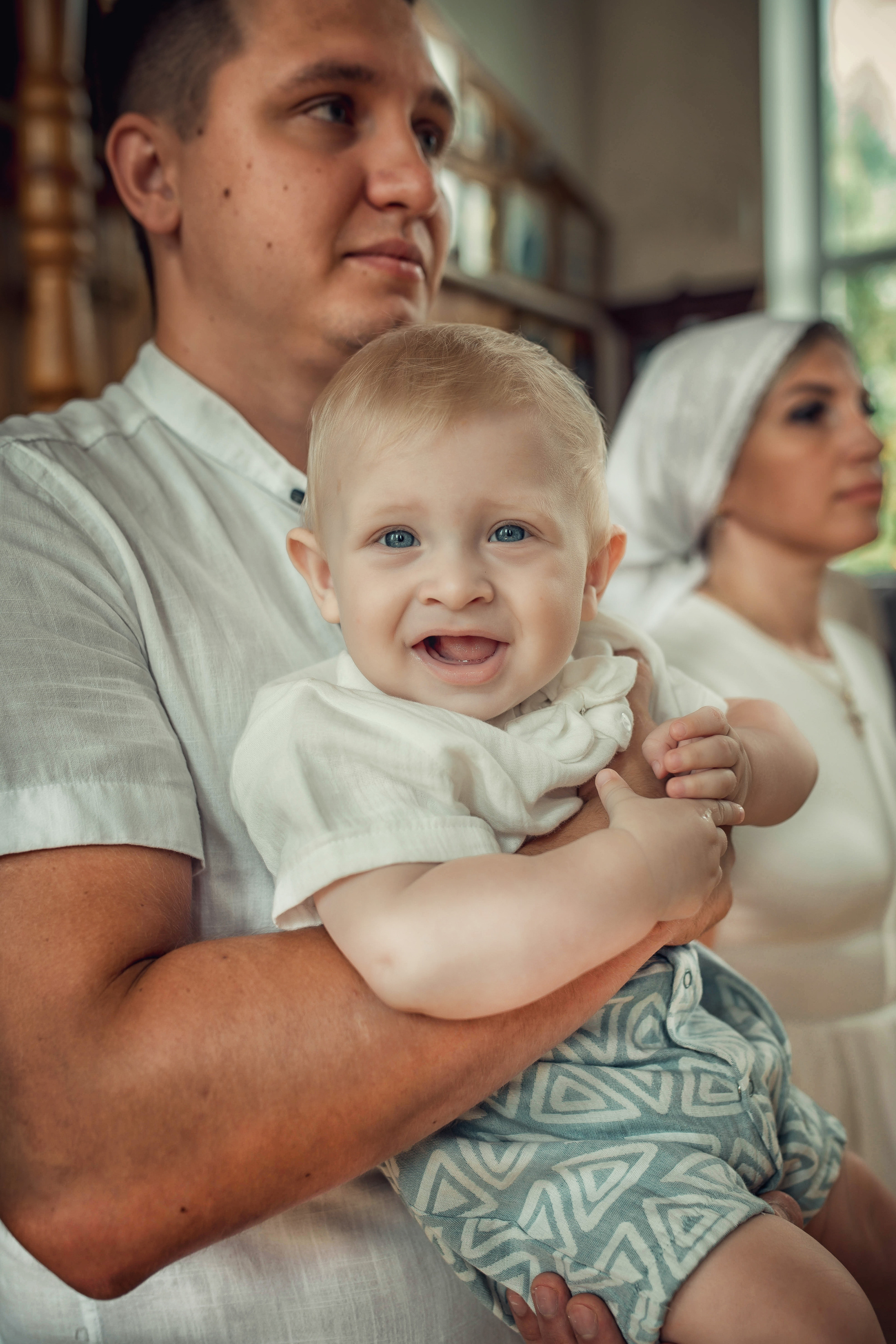 Таинство Крещения Ратмира. Храм Николая Чудотворца г. Краснослободск. Церковный, семейный и репортажный фотограф Волгоград, Волжский