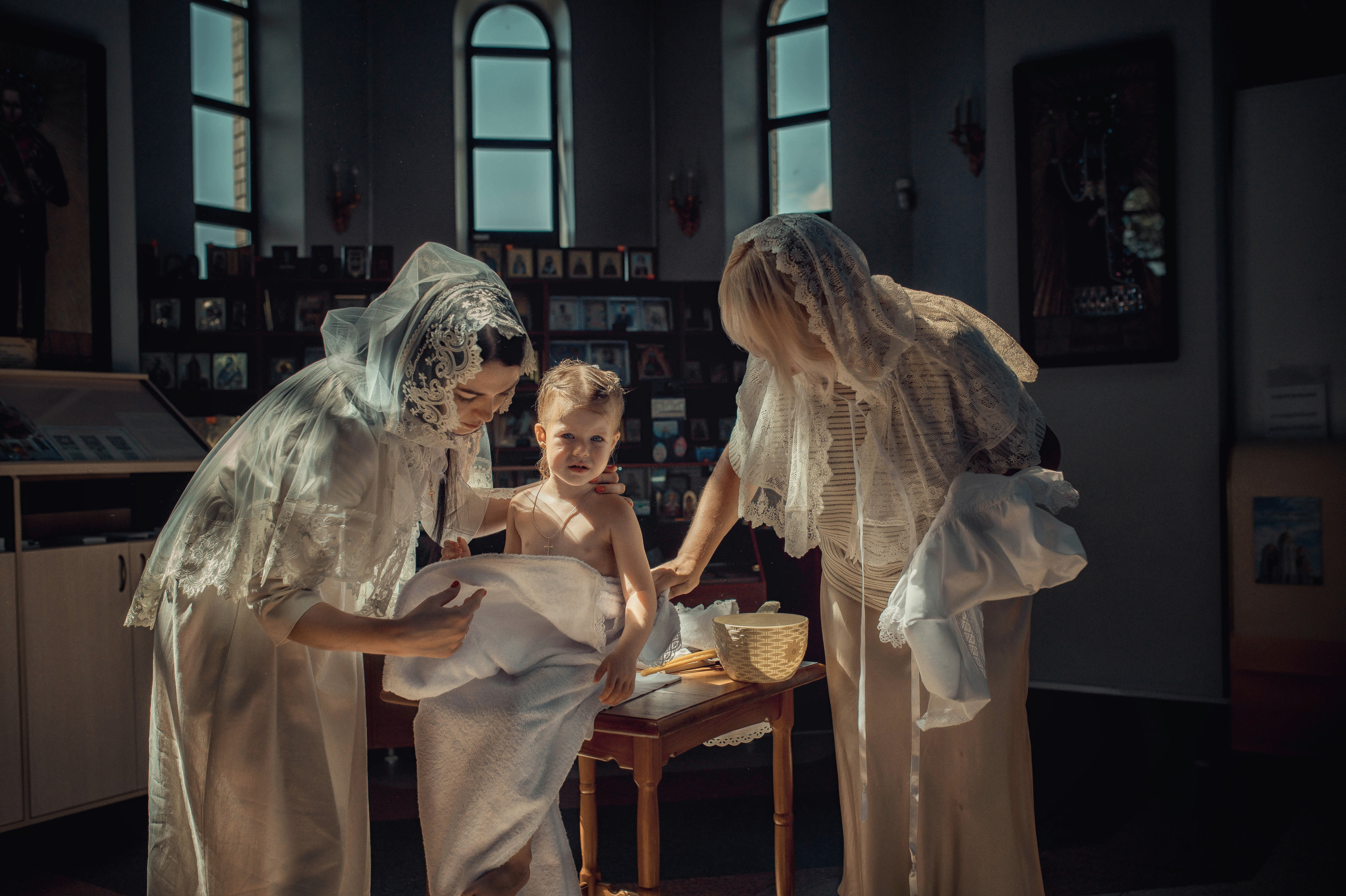 Таинство Крещения Полины. Храм Всех Святых Мамаев Курган г. Волгоград. Церковный, семейный и репортажный фотограф Волгоград, Волжский