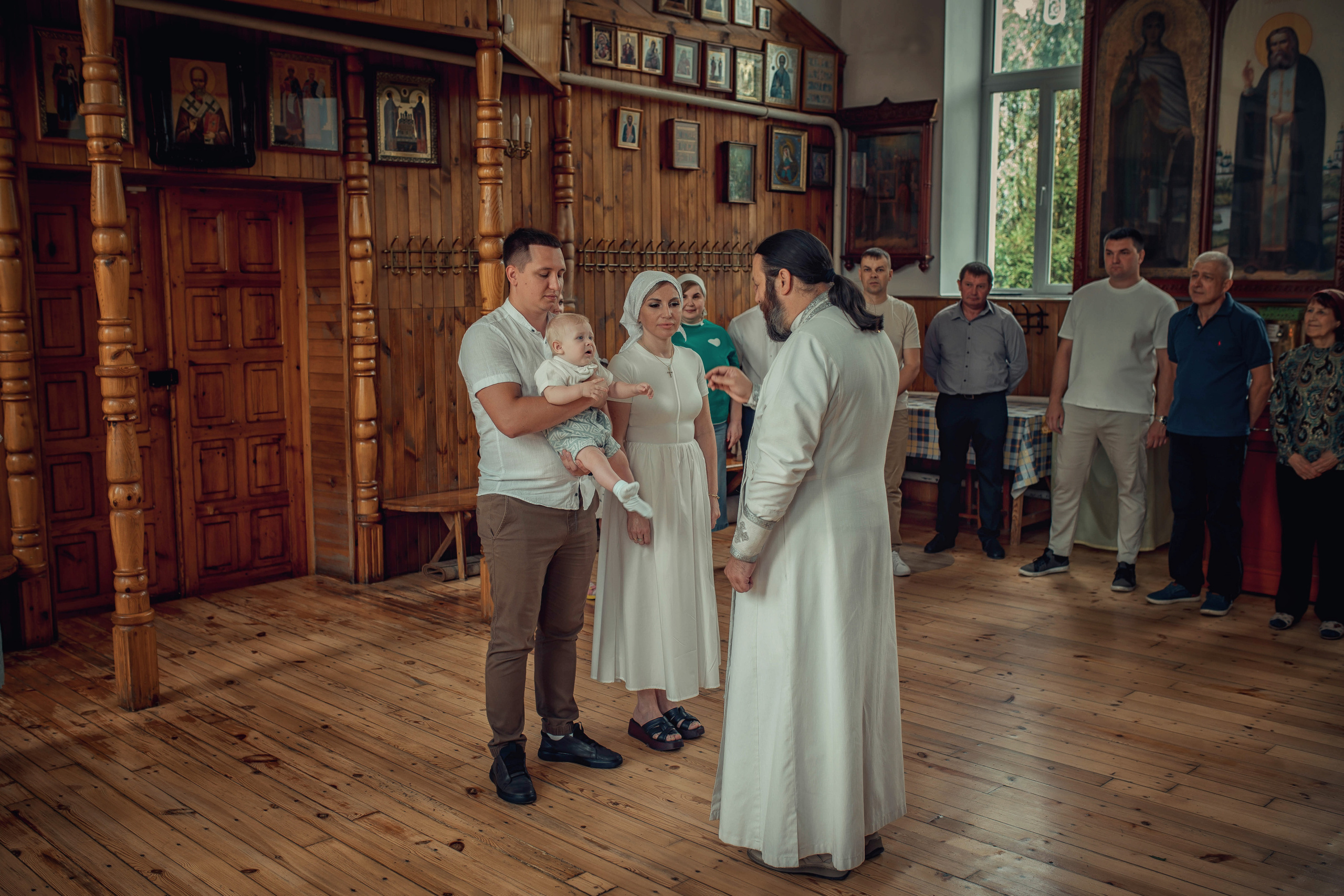 Таинство Крещения Ратмира. Храм Николая Чудотворца г. Краснослободск. Церковный, семейный и репортажный фотограф Волгоград, Волжский