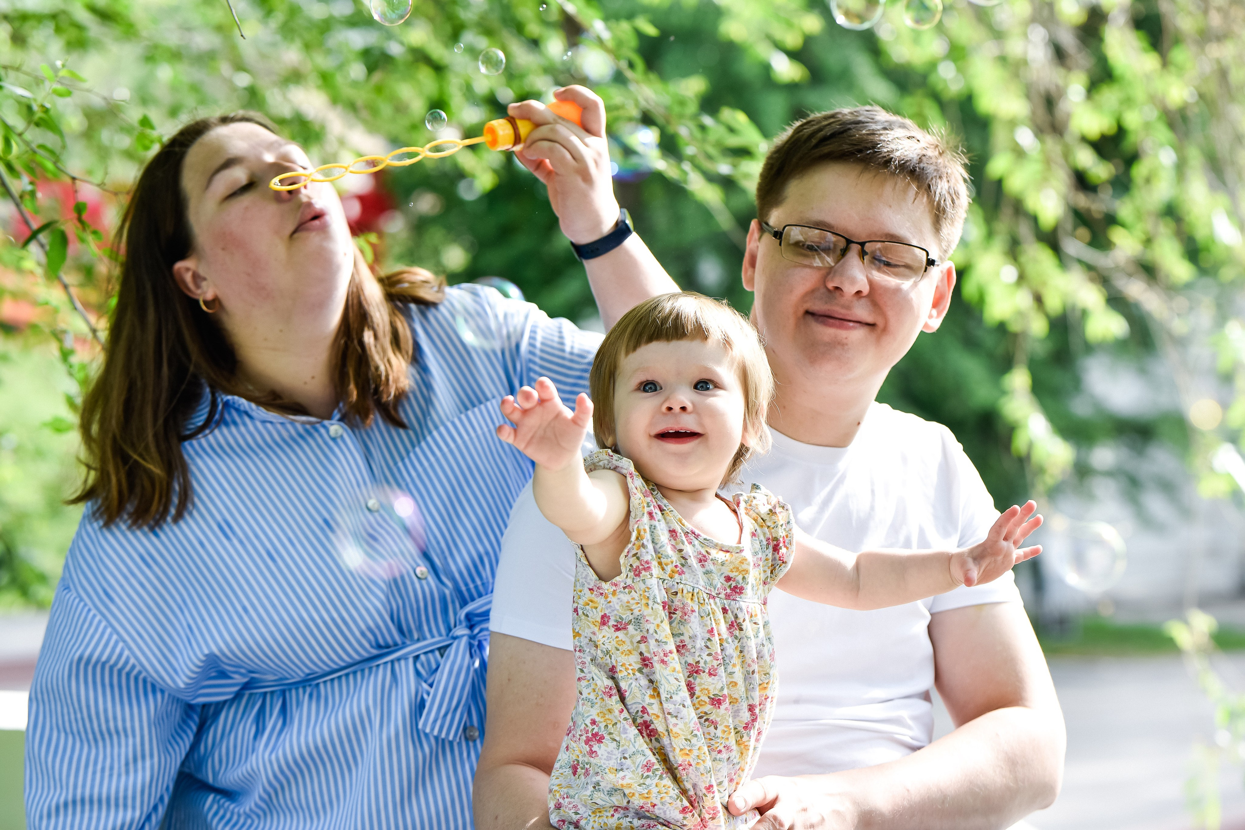 Семья Натальи, Сергея и Машеньки