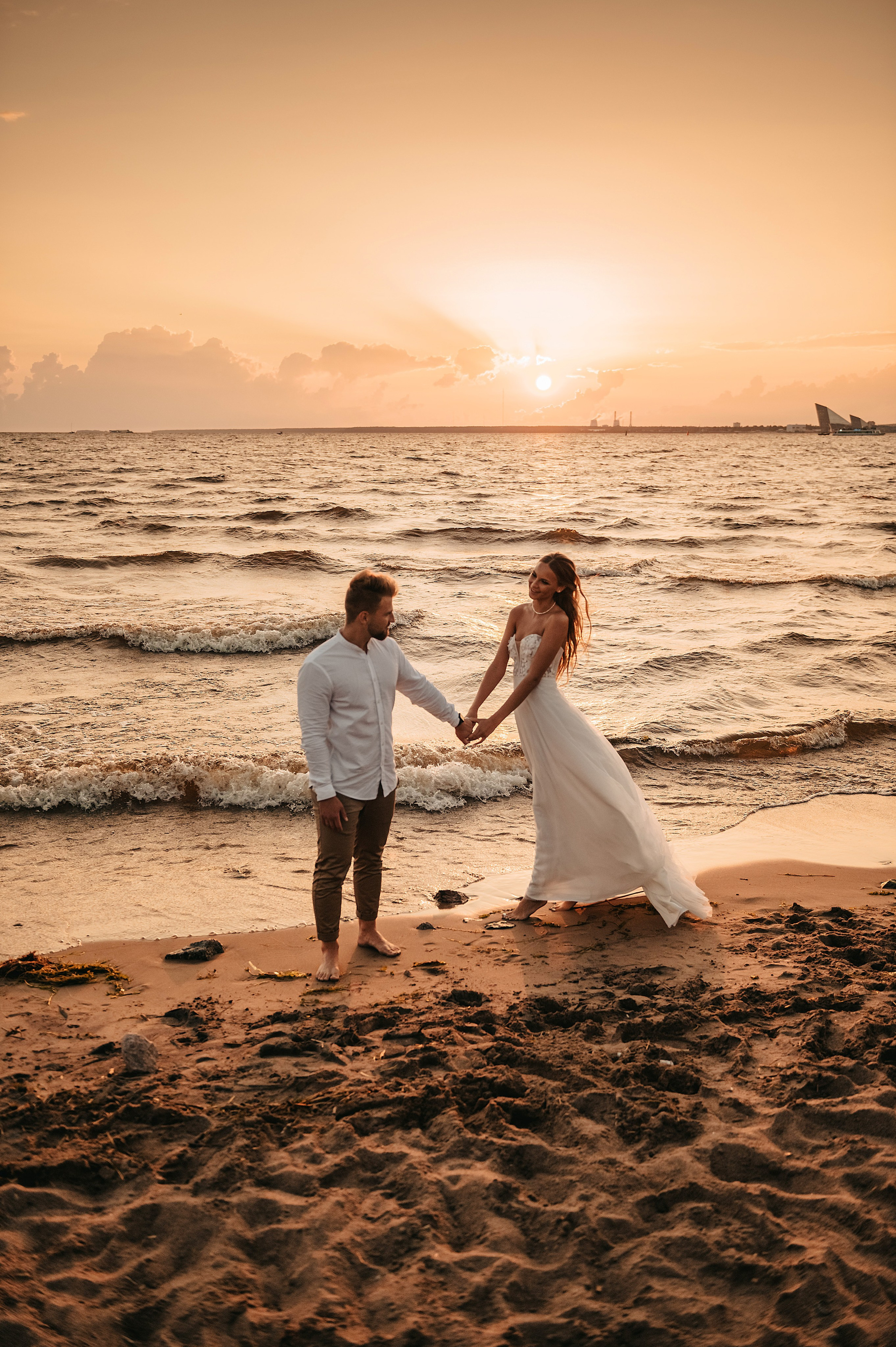 Свадебная съемка на финском заливе. Фотограф Москва и Видеограф Москва