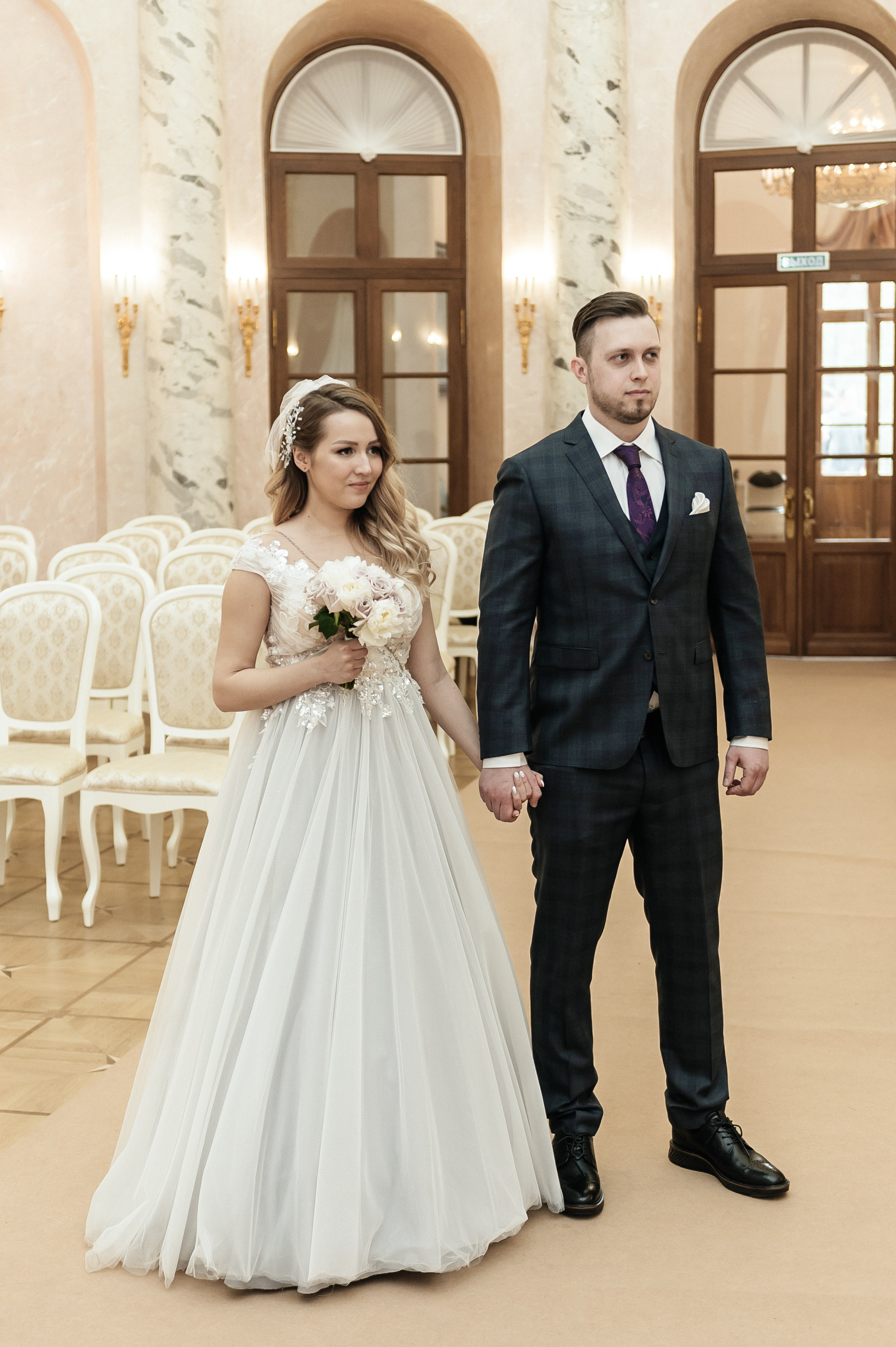 Регистрация брака и свадебная фотосессия в музее-заповеднике Остафьево. Свадебный фотограф Москва — Сергей и Татьяна